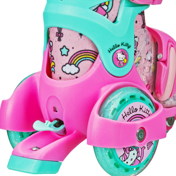 Roller Derby W1968GM EZRoll Adjustable Hello Kitty Skates Size 11-2