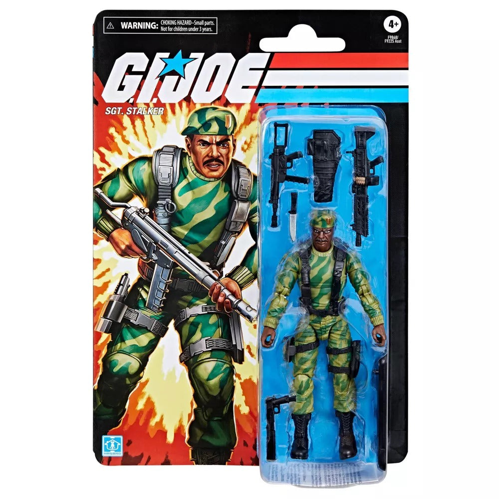 G.I. Joe F9868 Classified Series Retro Cardback Sgt. Stalker 6-Inch Action Figure