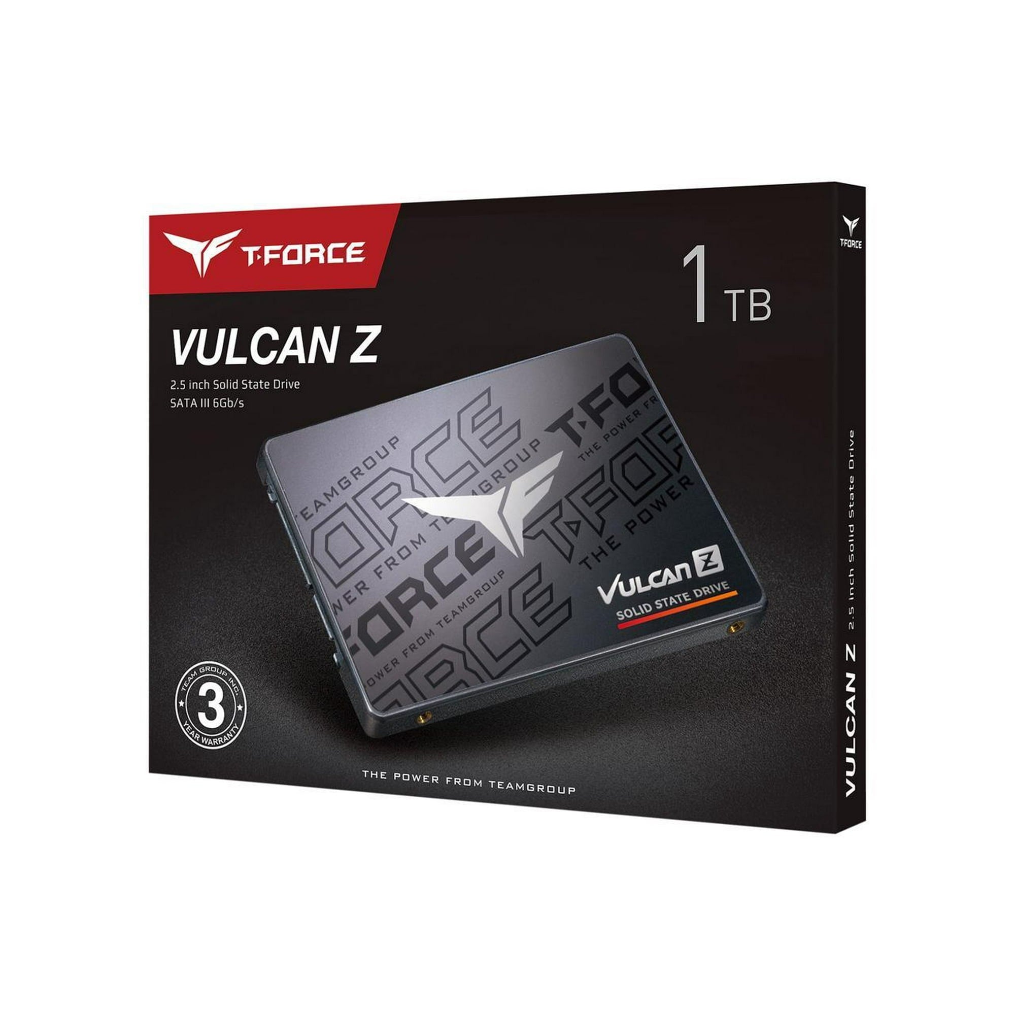 Team Group T253TZ001T0C101 T-FORCE VULCAN Z 2.5 1TB SATA III 3D NAND Internal Solid State Drive (SSD)