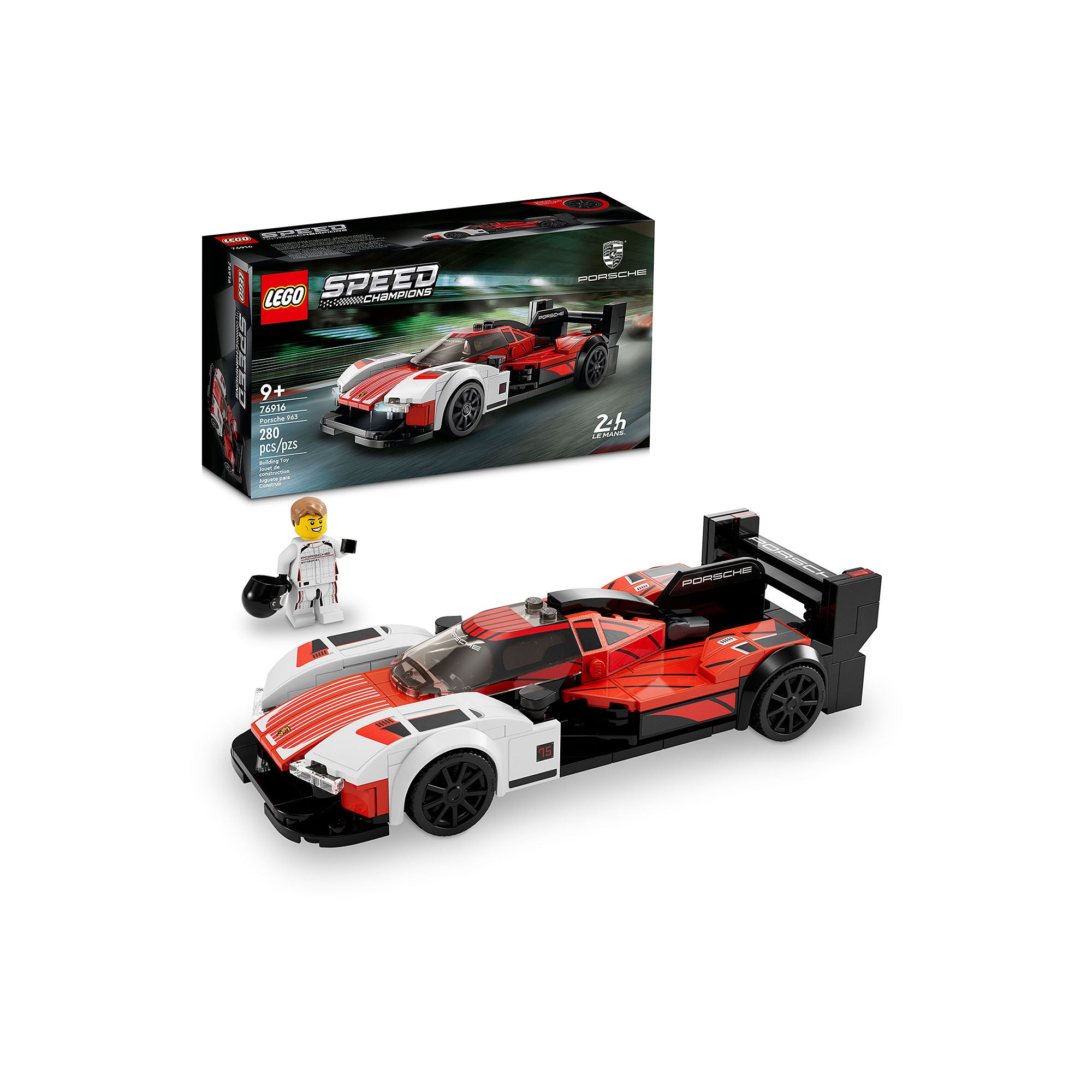 LEGO 6426025 Speed Champions Porsche Model Car Building Kit, Racing Vehicle Toy for Kids