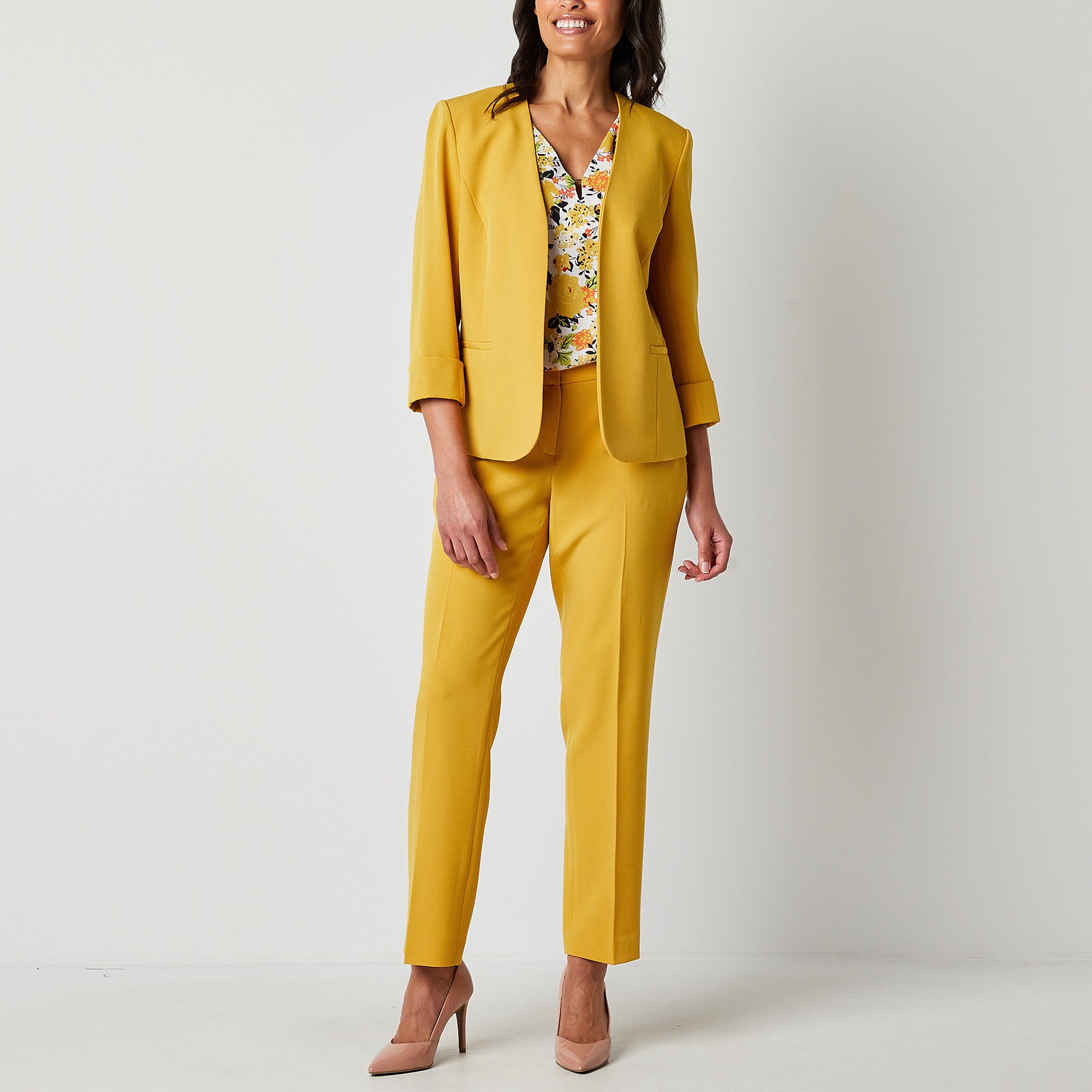 Black Label By Evan-Picone Suit Jacket - BUTTERSCOTCH 12