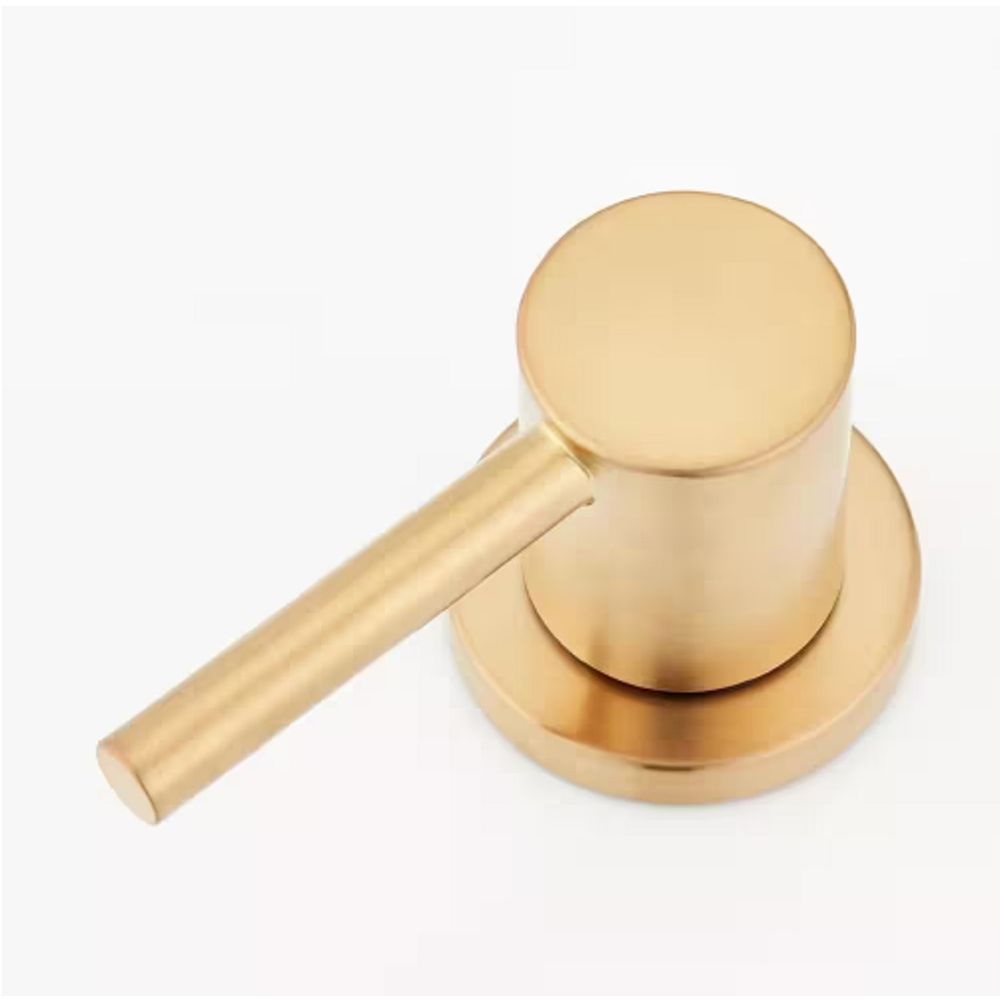 Signature Hardware 483894 Lexia 8 In. Widespread Double Handle Bathroom Faucet in Brushed Gold