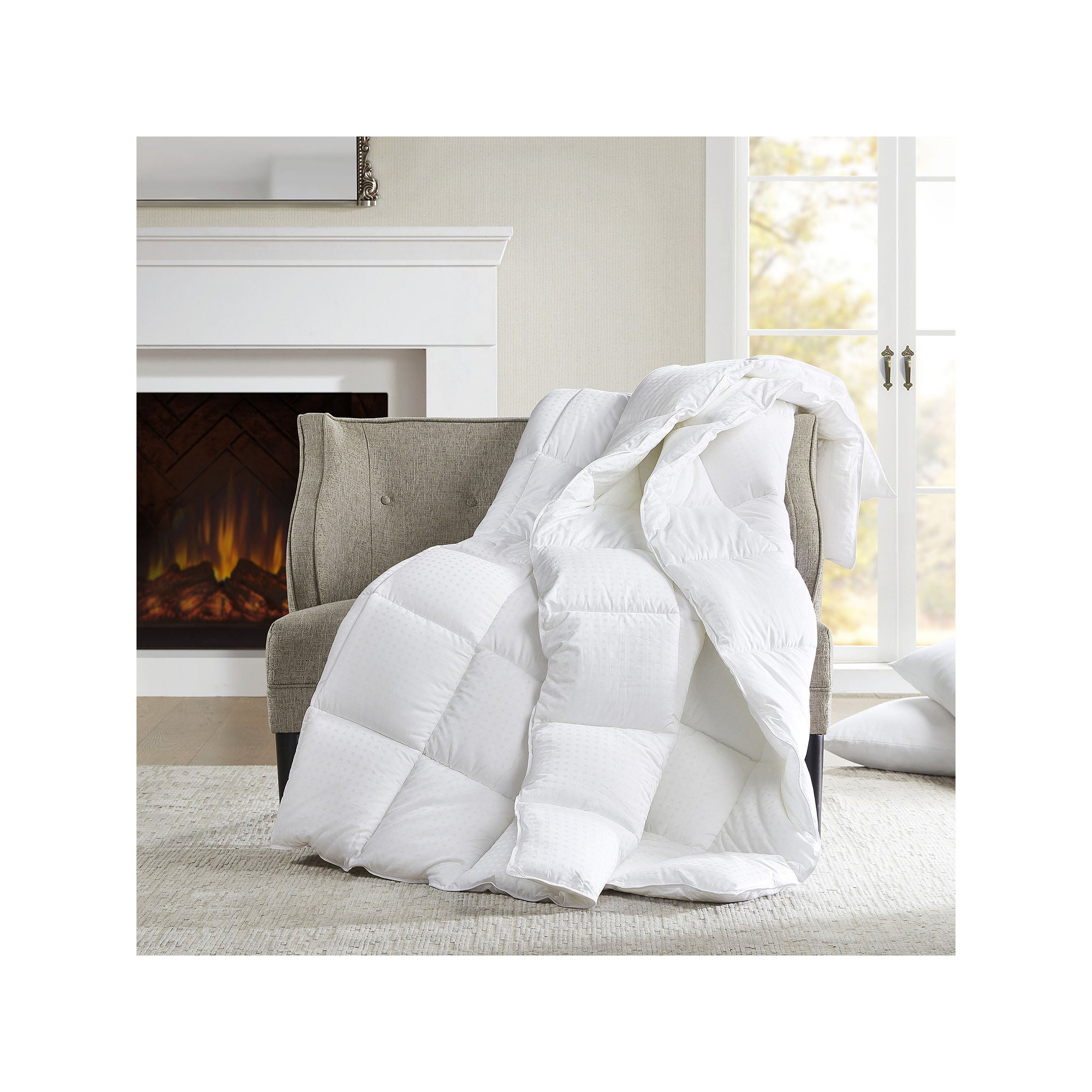 Croscill Signature Cotton Comforter - WHITE ONE SIZE