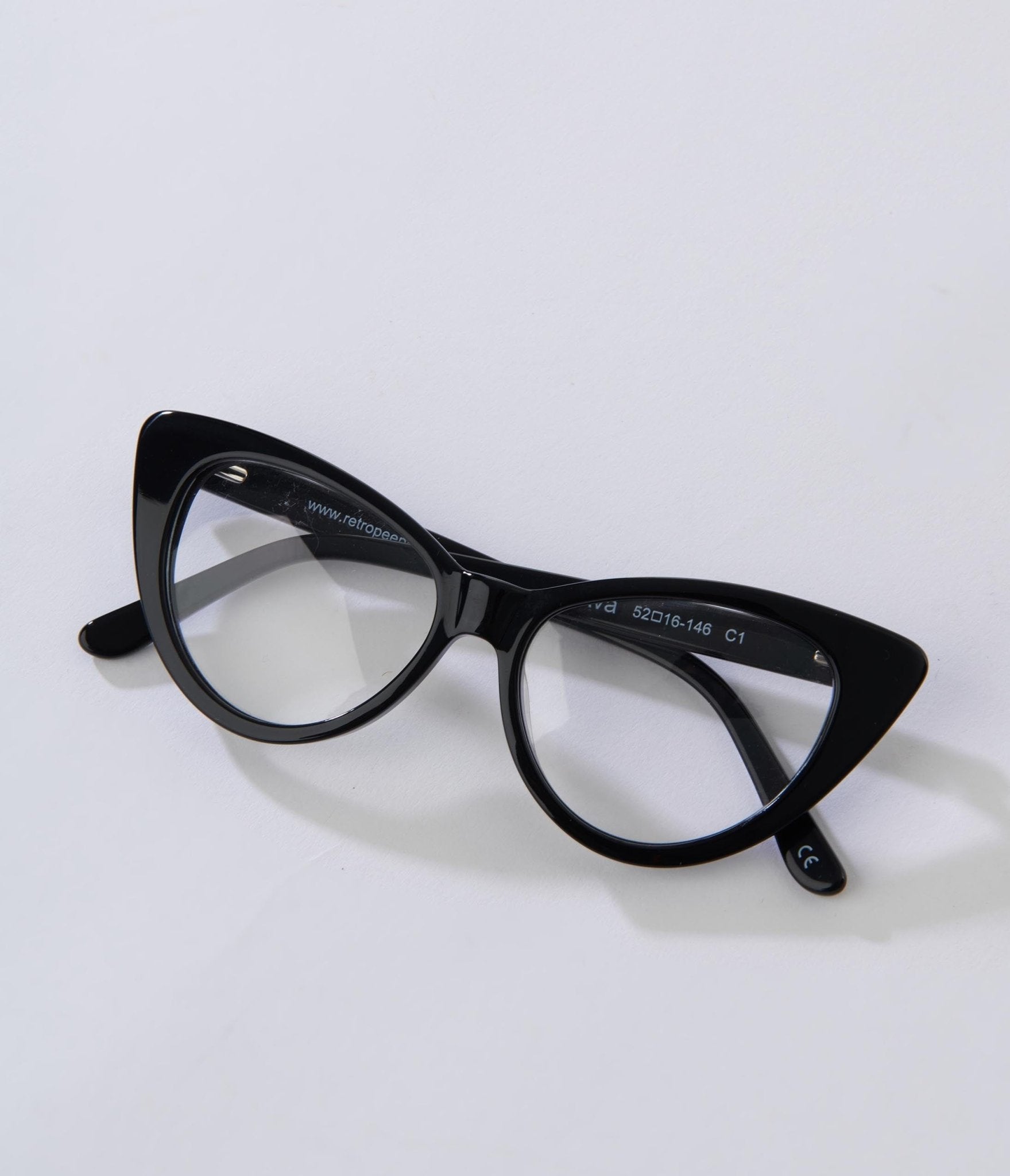 Black Rimmed Cat Eye Glasses