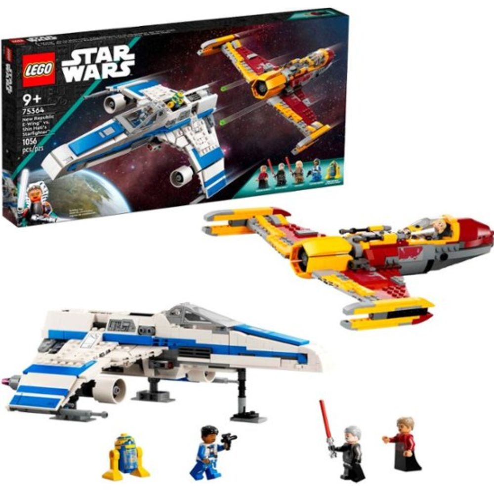 LEGO 6427708 Star Wars: Ahsoka New Republic E-Wing vs. Shin Hatis Starfighter Building Toy Set 75364