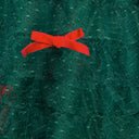 Unique Vintage Plus Size Emerald Green & Red Ribbon Tulle Cupcake Swing Dress