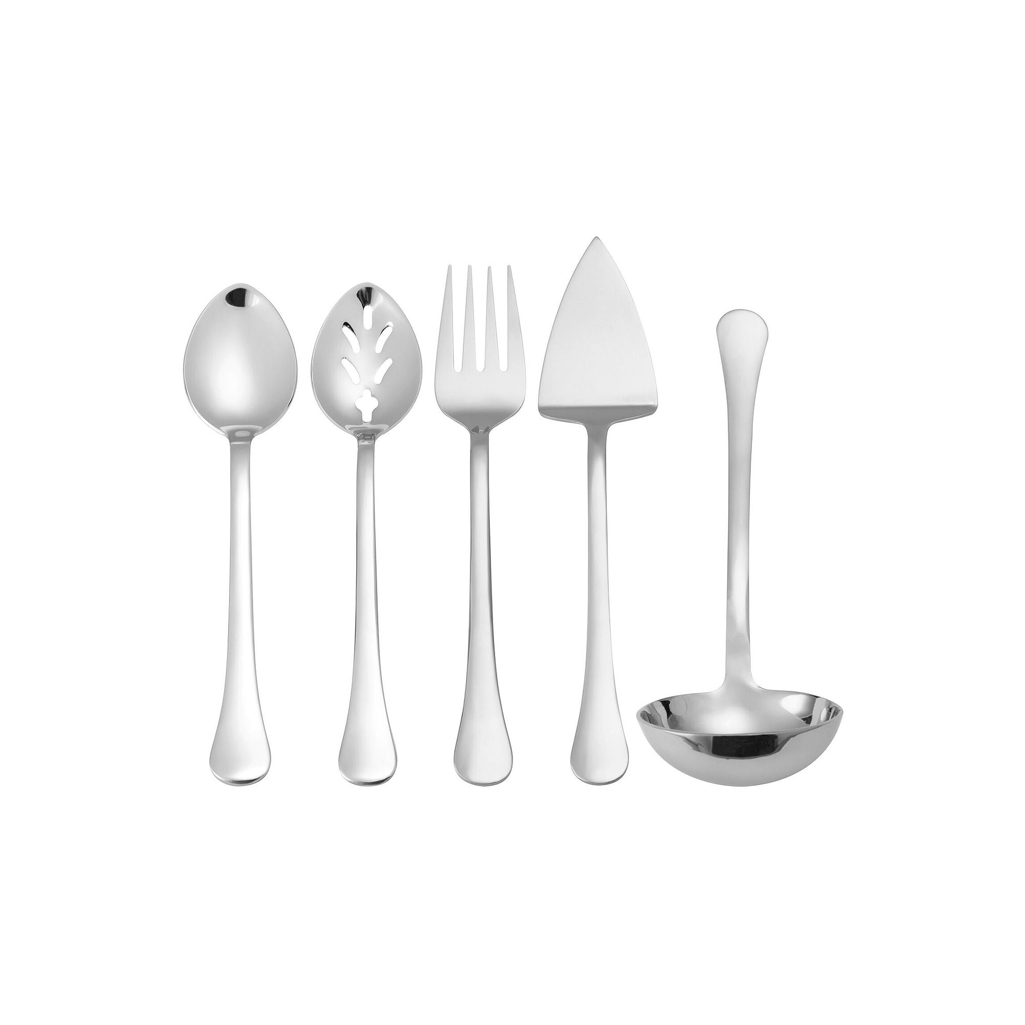 Pfaltzgraff Cora 5-Pc. Hostess Set - STAINLESS STEEL ONE SIZE