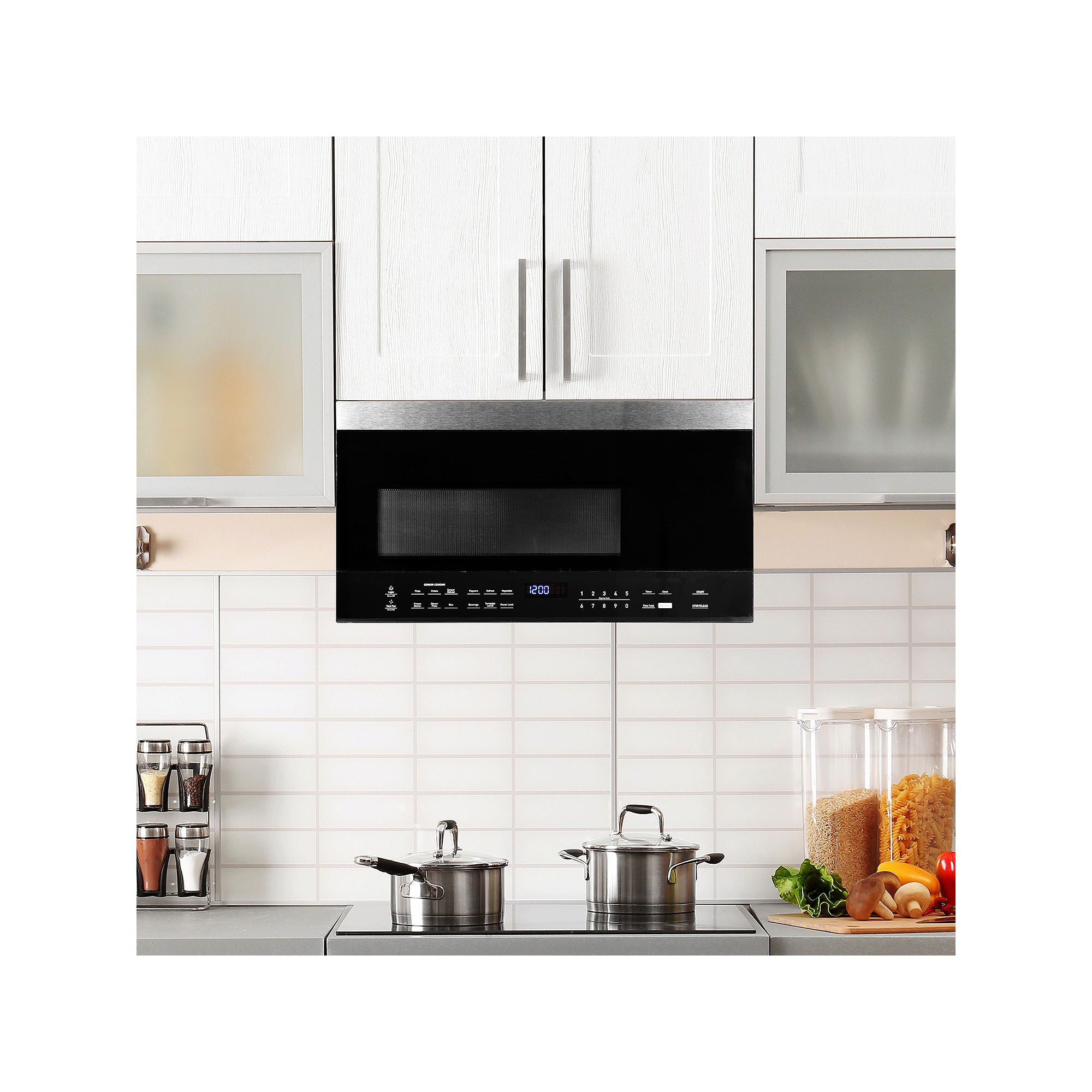 Black+Decker Black And Decker Over The Range Microwave EM044K6BBP1 - STAINLESS STEEL ONE SIZE