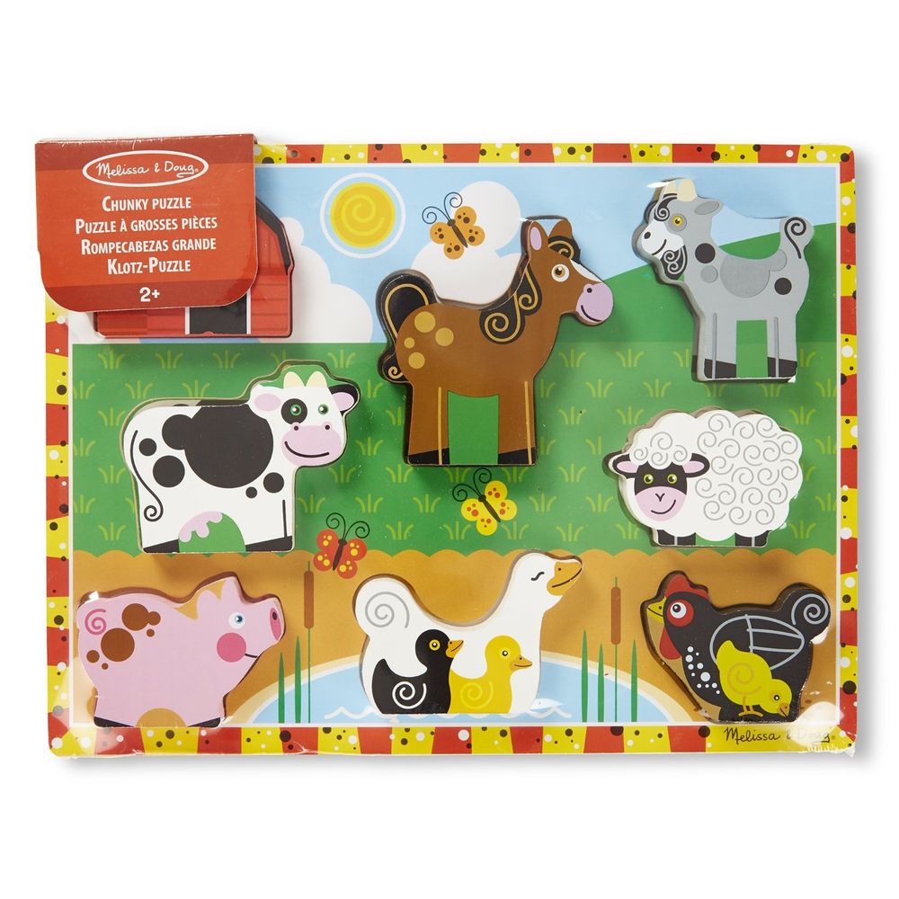 Melissa and Doug 13723 Farm Chunky Puzzle