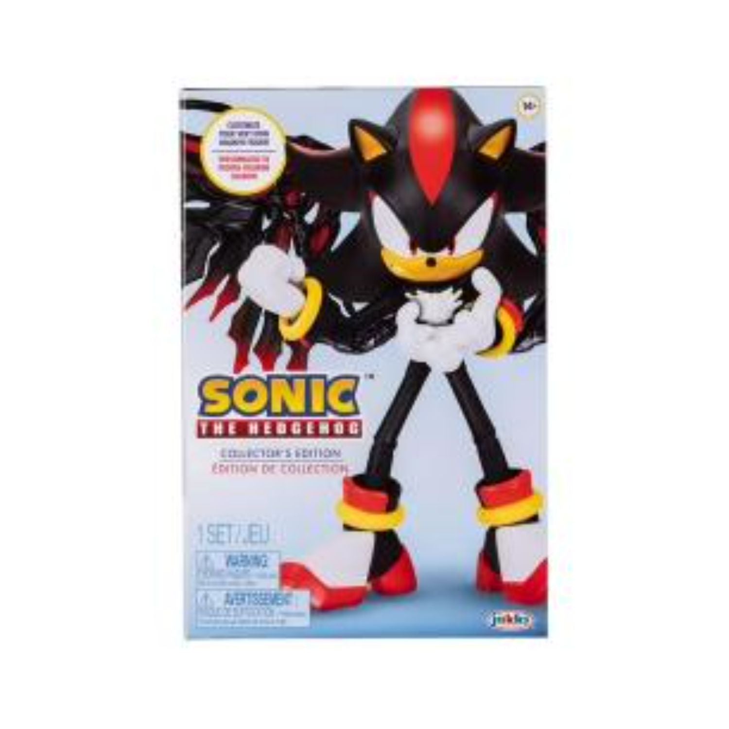 Sonic the Hedgehog 92033137 Shadow Collector Edition Deluxe Action Figure with Wings Black