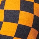 Orange & Navy Check Cardigan