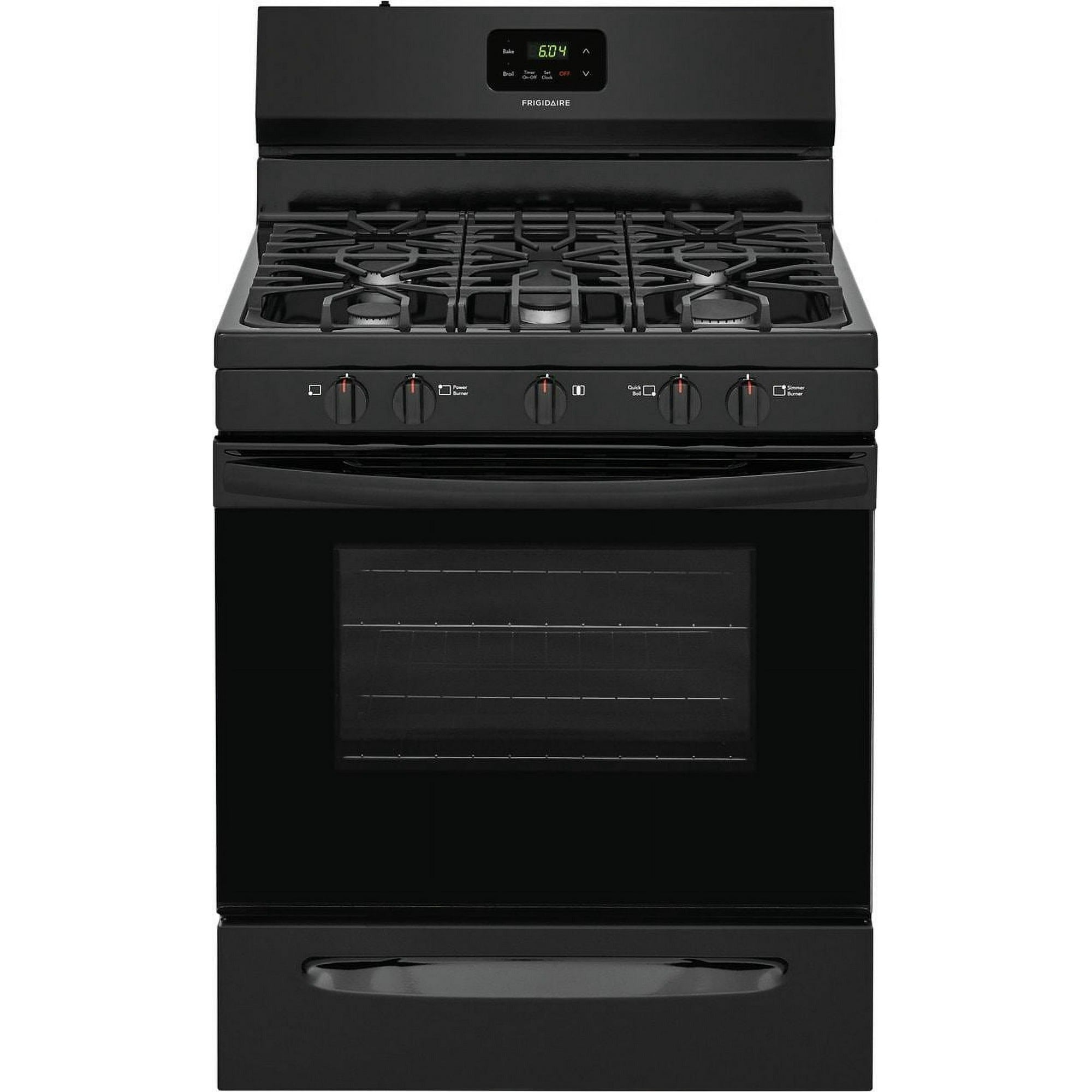 Frigidaire FCRG3052AB 5.0 Cu. Ft. Freestanding Gas Range, Black