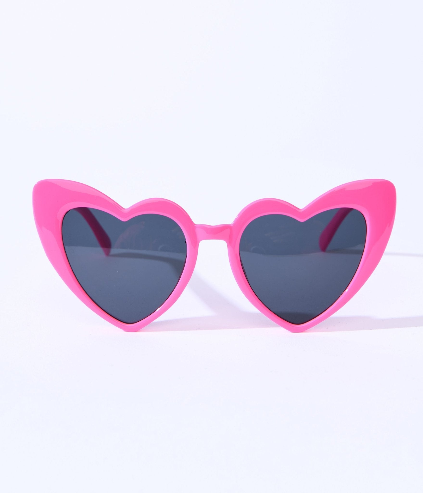 Unique Vintage Hot Pink Heart Sunglasses