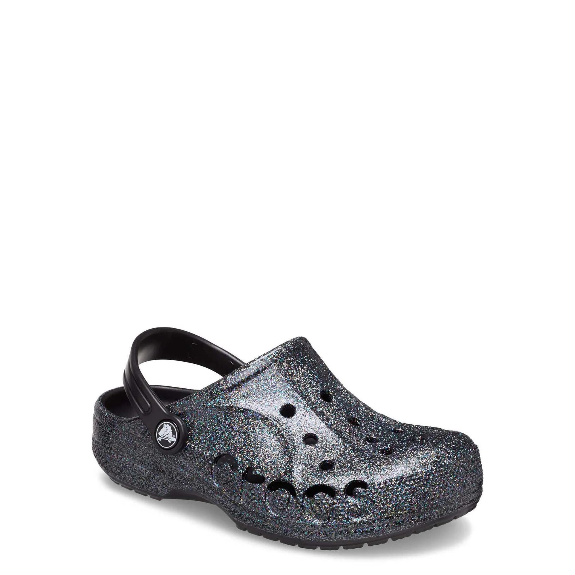 Crocs 207015-0C4-C11 Toddler Baya Glitter Clog, 11 Black/Multi