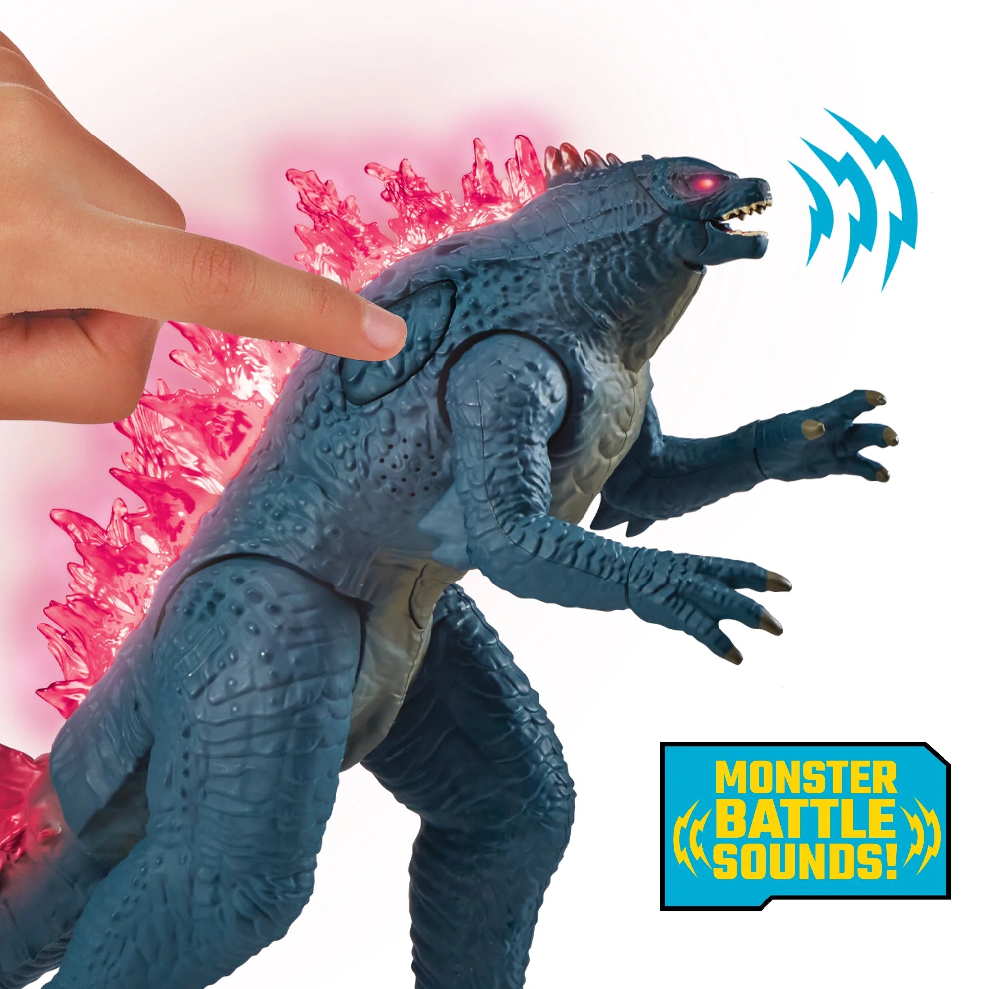 Playmates Toys 35584 Godzilla x Kong: 13 Mega Deluxe Heat Ray Misting Breath Godzilla Figure