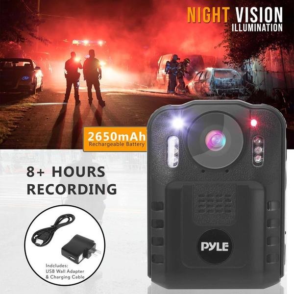 Pyle PPBCM92 HD 1296p 36MP Body Camera