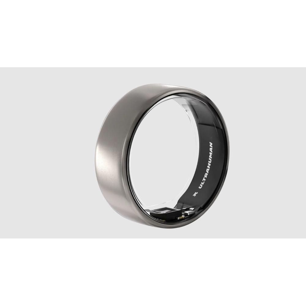 Ultrahuman UHRA-RT-09 Ring AIR Smart Ring, Size 9 Raw Titanium