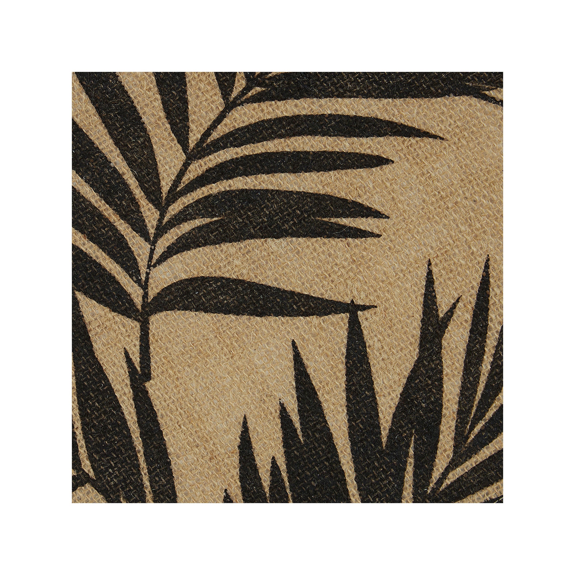 Design Imports Black Fern Print On Natural Round Jute 6-Pc.Placemats - BLACK FERN PRINT ONE SIZE