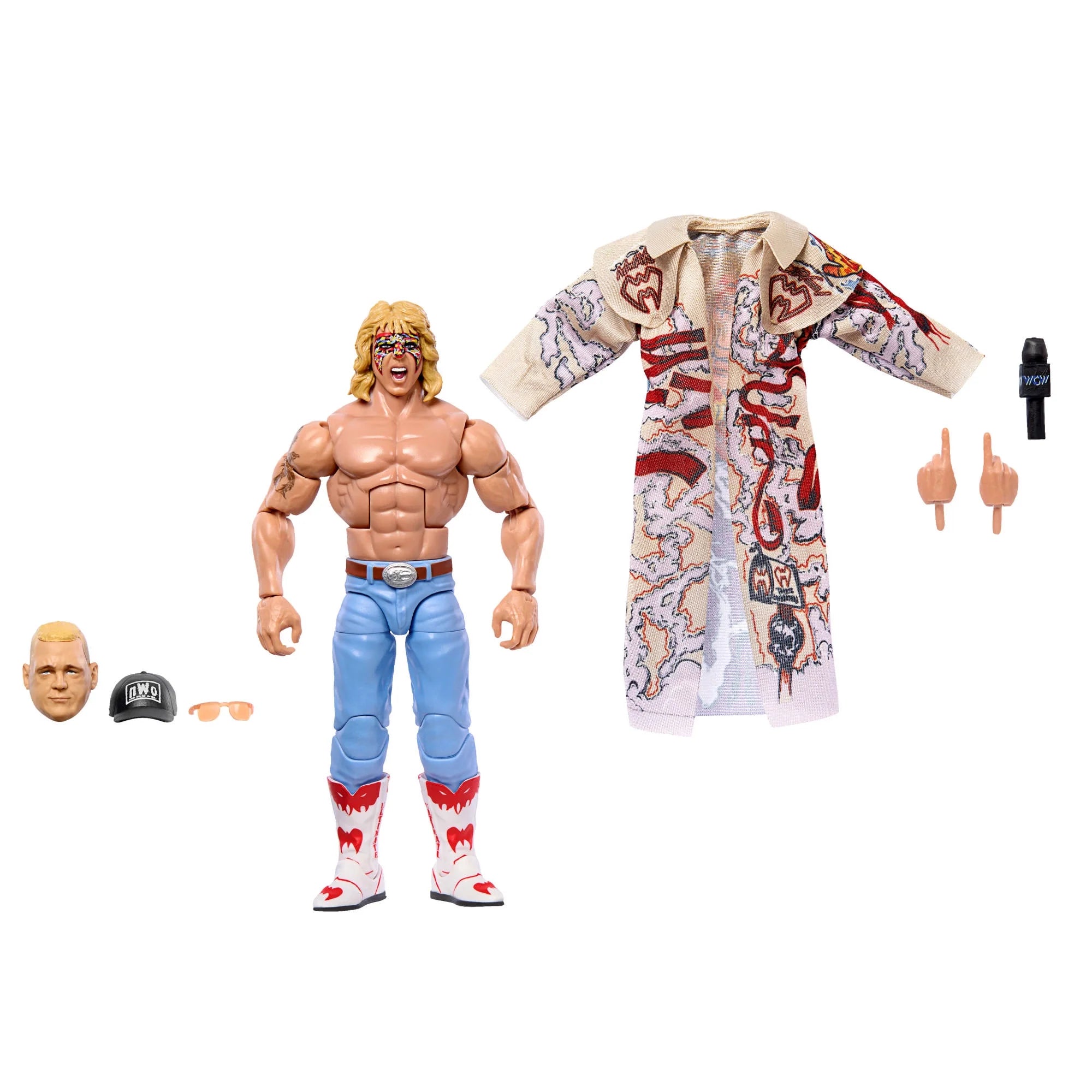 Mattel JCK14 WWE Monday Night War Elite Collection Ultimate Warrior Action Figure with Accessories