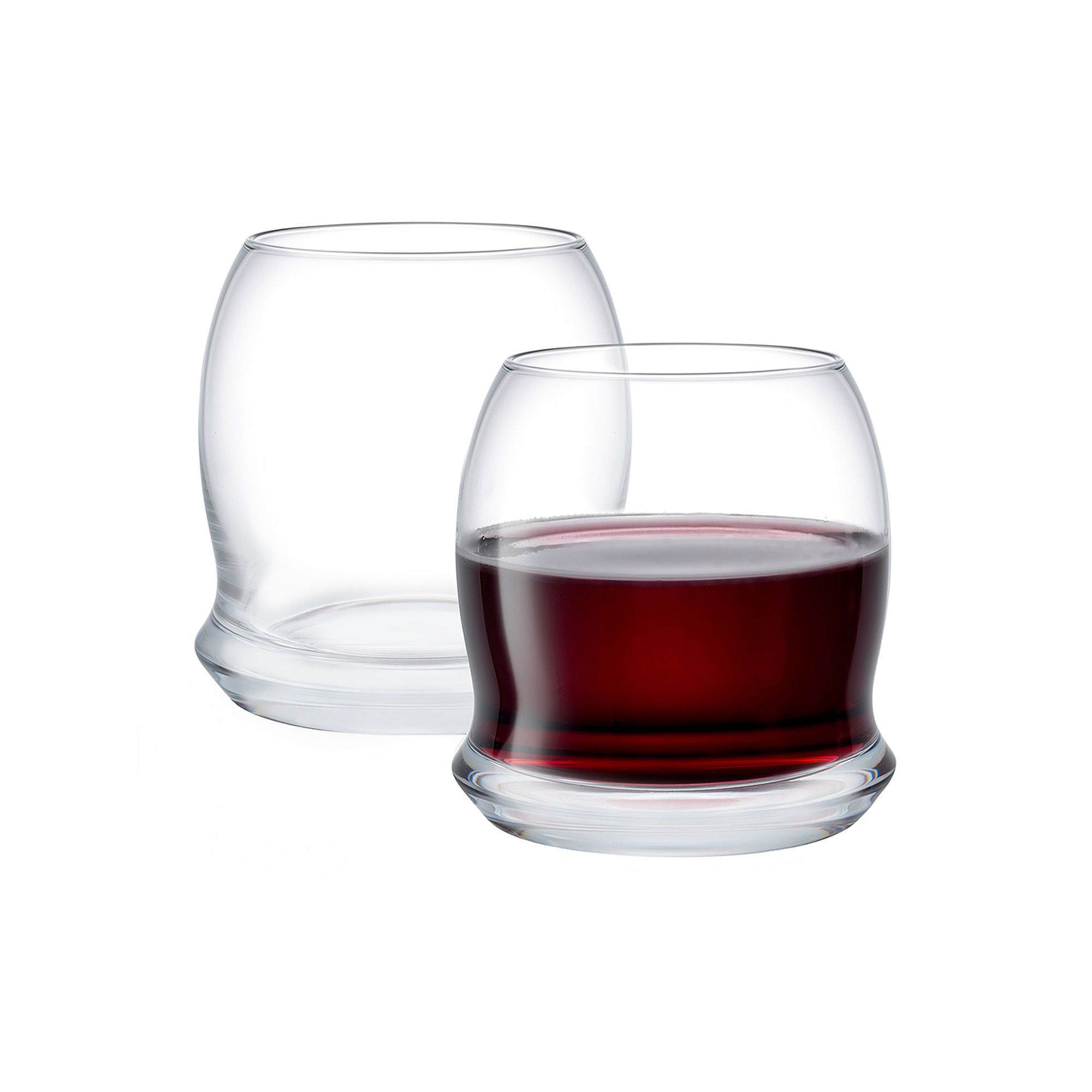 Joyjolt Cosmos Crystal Stemless - 17.5 Oz - Set Of 2 Wine Glass - Clear NO COLOR ONE SIZE