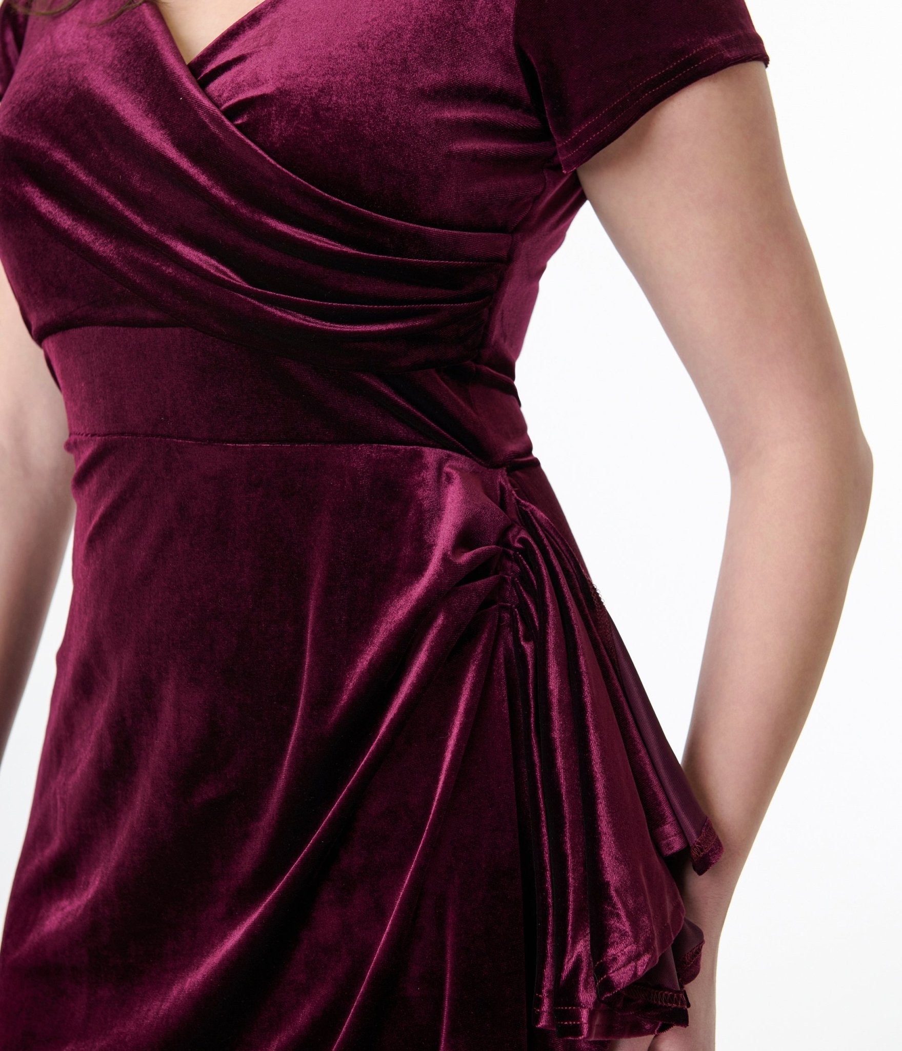 Plum Velvet Elsie Dress