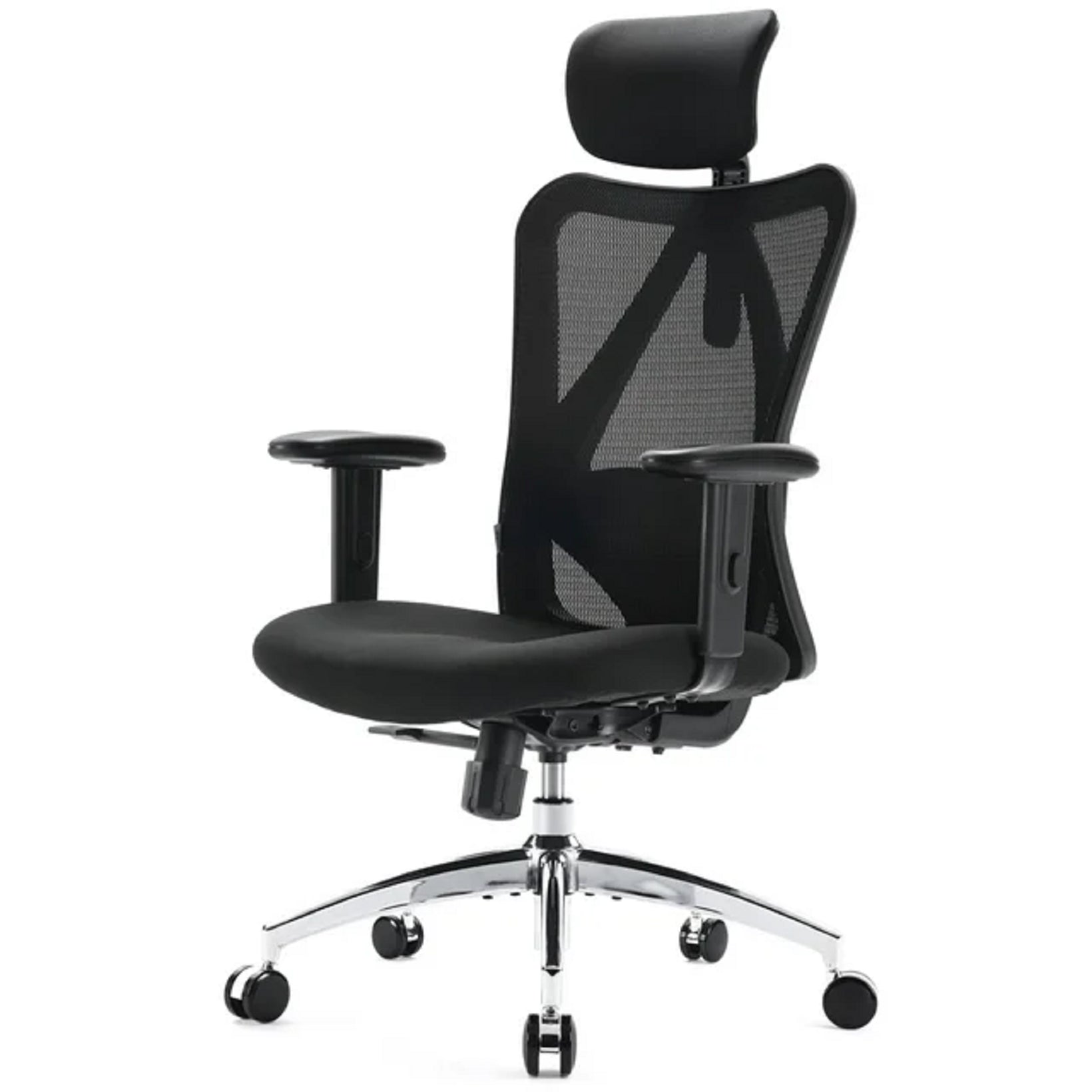 SIHOO M18-M148 Mesh Computer Desk Chair W/Adjustable Lumbar Support, Black