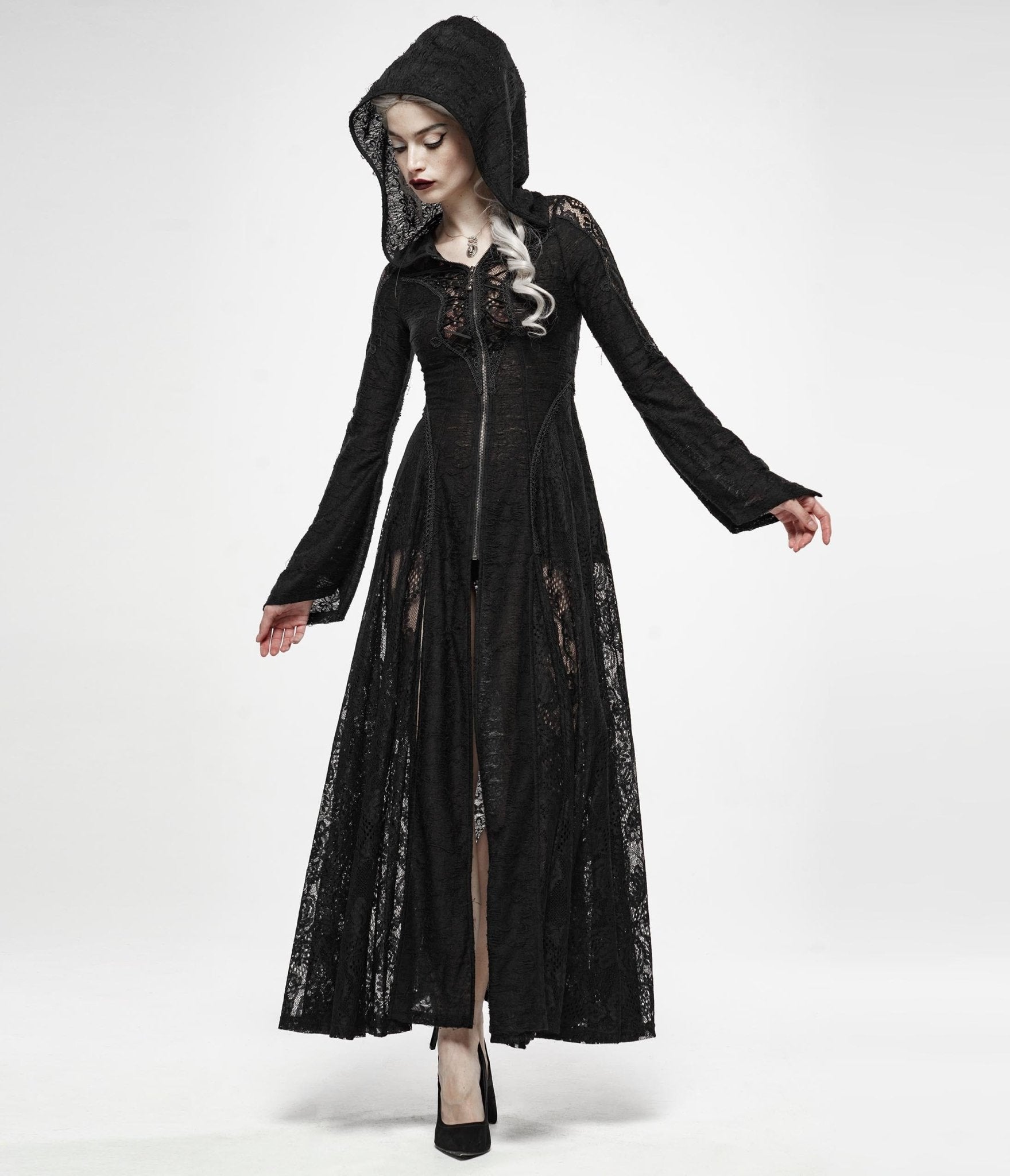 Black Dark Moon Long Coat