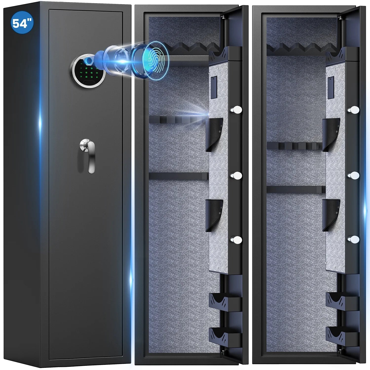 Omethey G3-138W 4-5 Gun Safes For Home Guns & Pistols