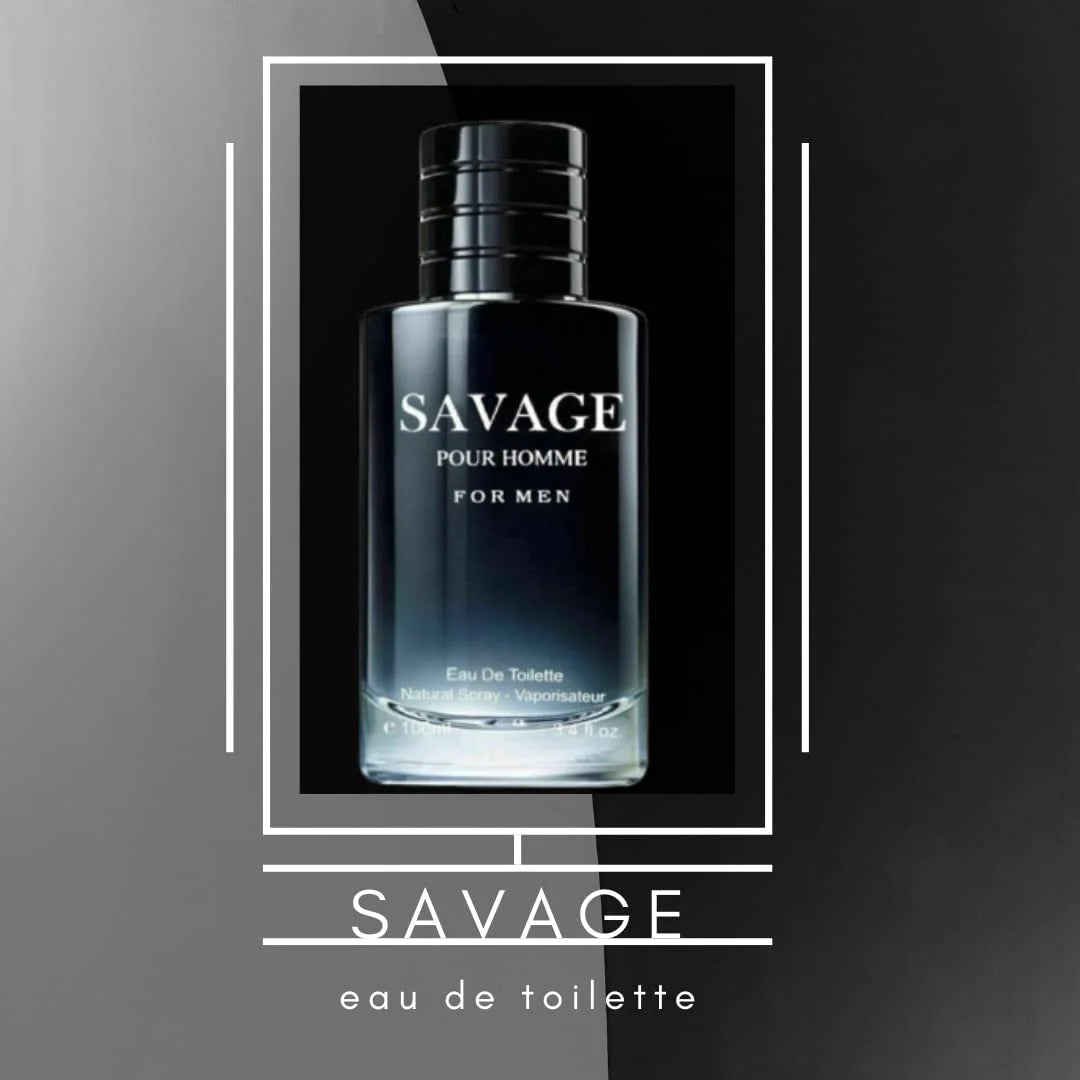 Clashoky Savage for Men - 3.4 Fl Oz Cologne for Men Masculine Scent + Travel Spray (Savage or Salvang) 35ml or Oil Roll 12ml for Daily Use Men's Cologne (Pack of 2)