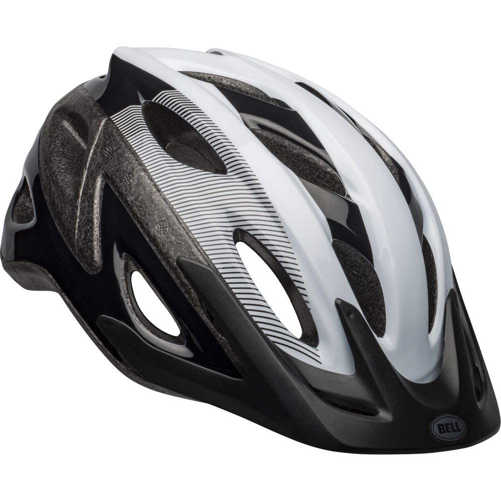 Bell 7125921 Axle Bike Helmet, Black/White, Adult 14+ (54-61cm)