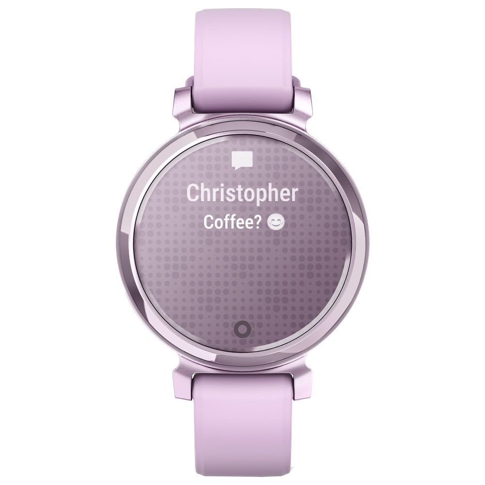 Garmin Lily 2 Smartwatch with Silicone Band for Ladies - Metallic Lilac/Lilac