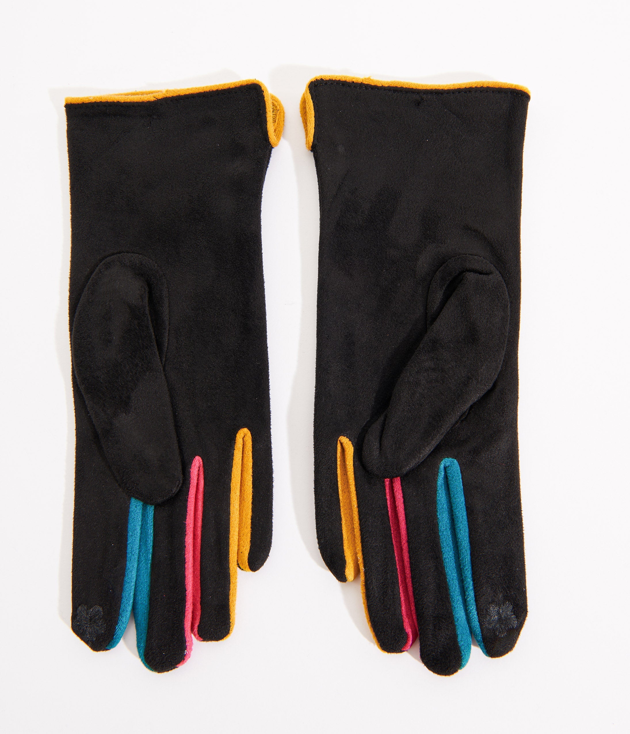 Black & Rainbow Finger Gloves