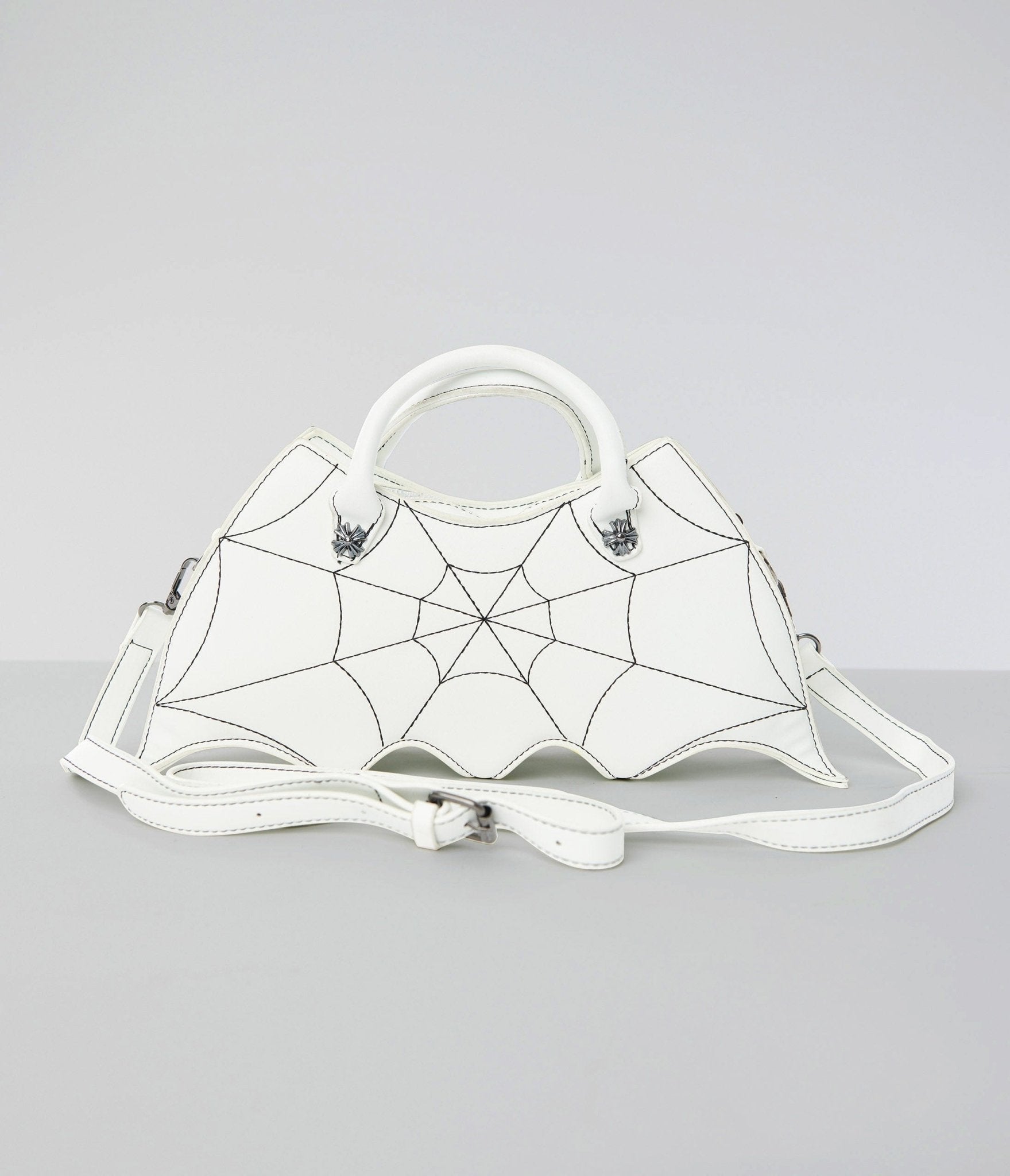 White Bat Webbed Handbag