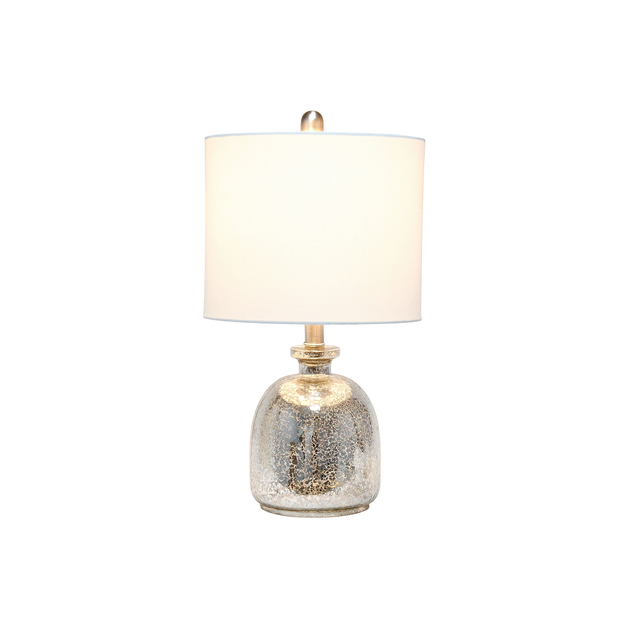 Asstd National Brand Lalia Home Hammered Glass Jar With Linen Shade Glass Table Lamp - MERCURY ONE SIZE