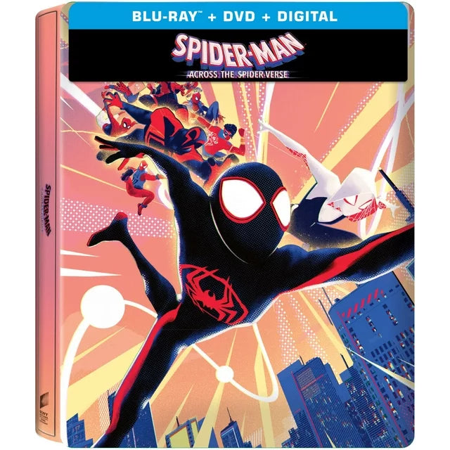 Sony Pictures Entertainment Spider-Man: Across the Spider-Verse Steelbook (Blu-Ray + DVD + Digital Copy)