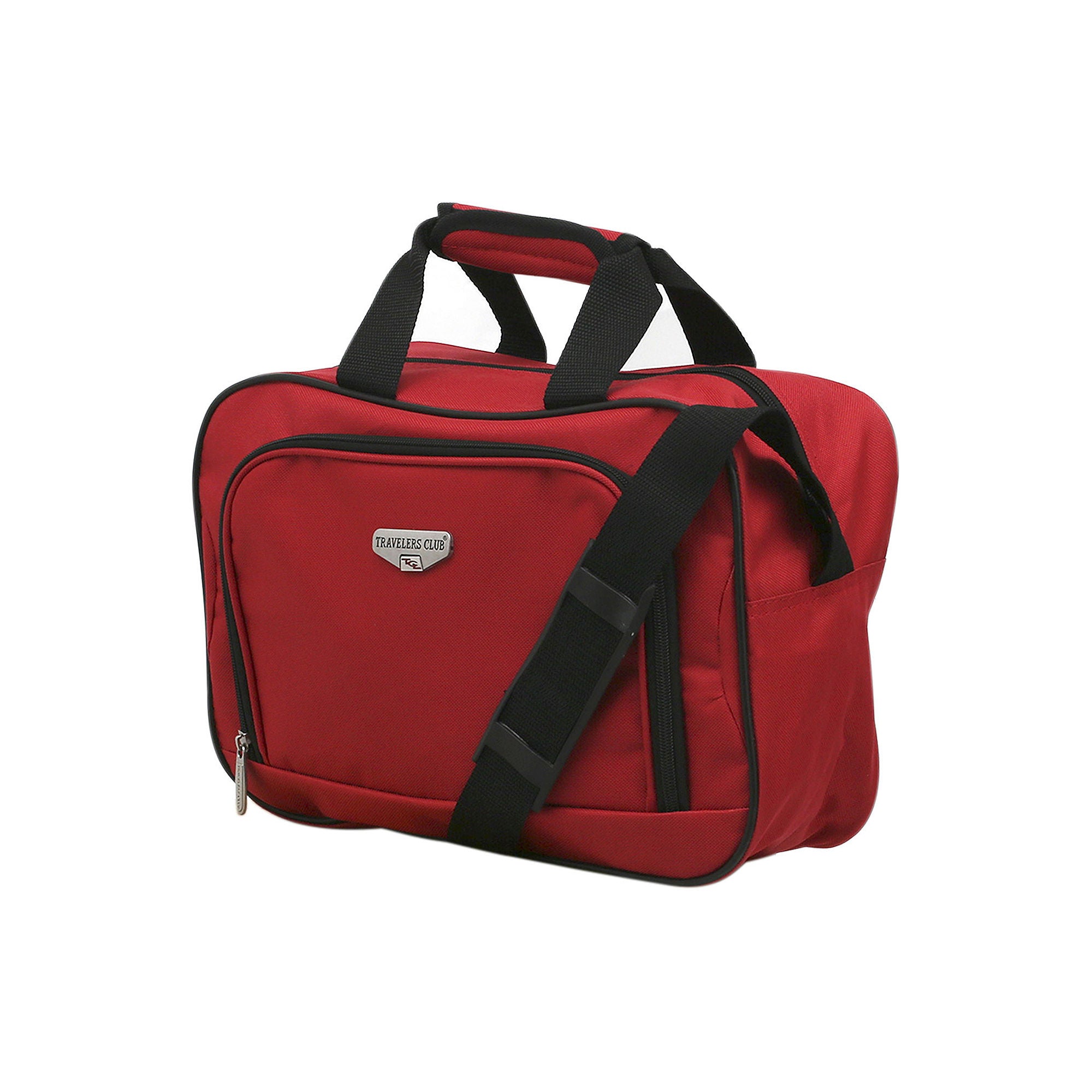 Traveler's Club EVA-12203-600 Softside Carry-On Value Luggage Set, Red