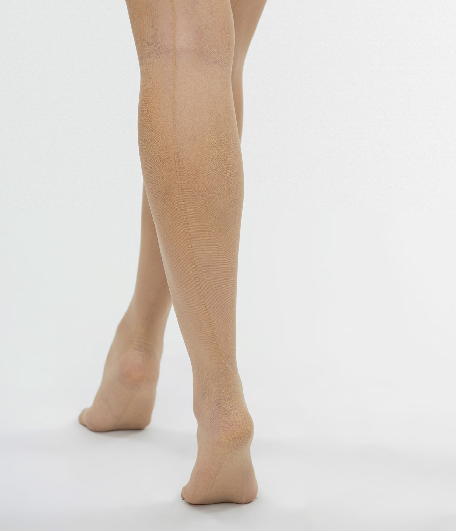 1940s Nude Back Seam Thigh High Stocking