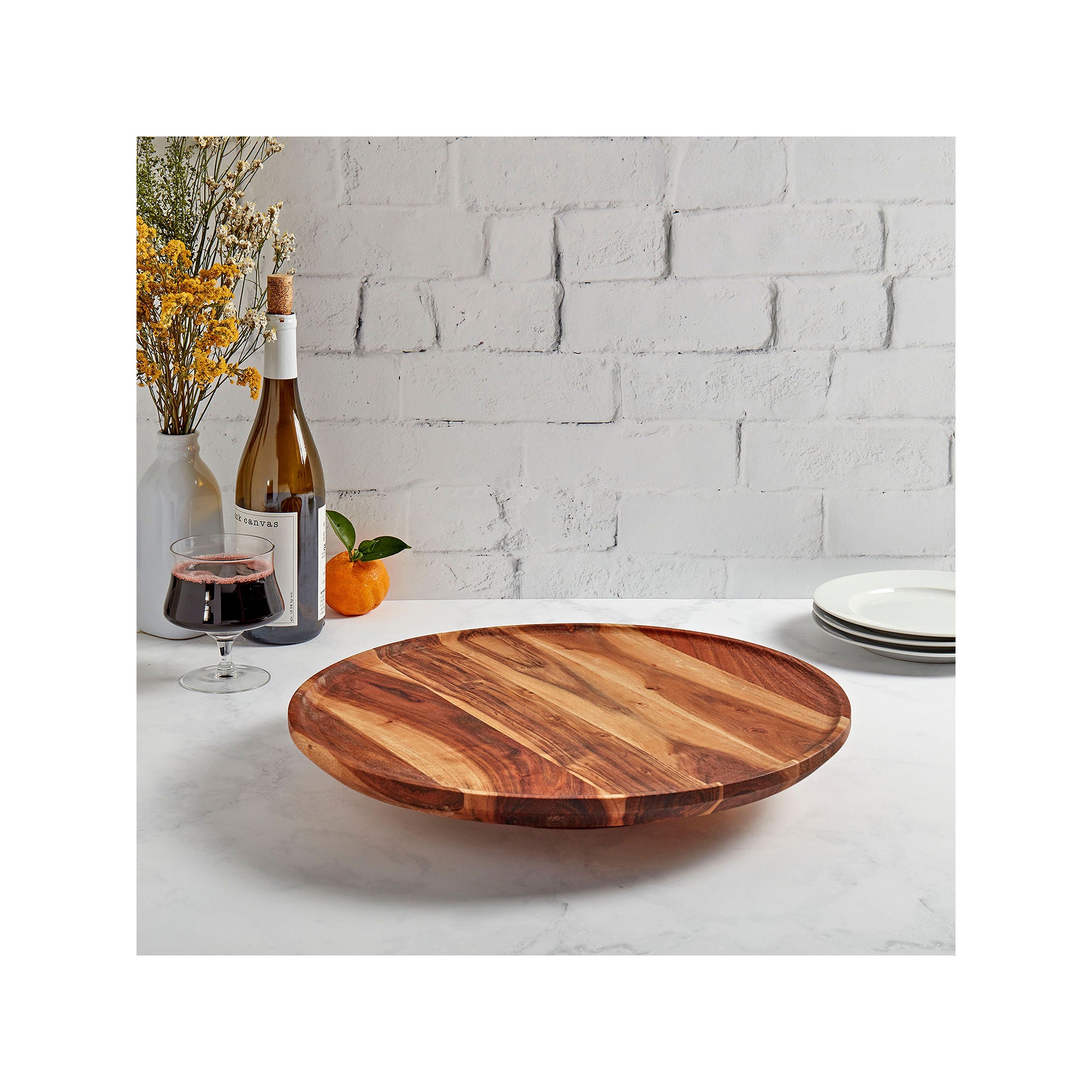 Tabletops Unlimited Wood Lazy Susan - Brown One Size