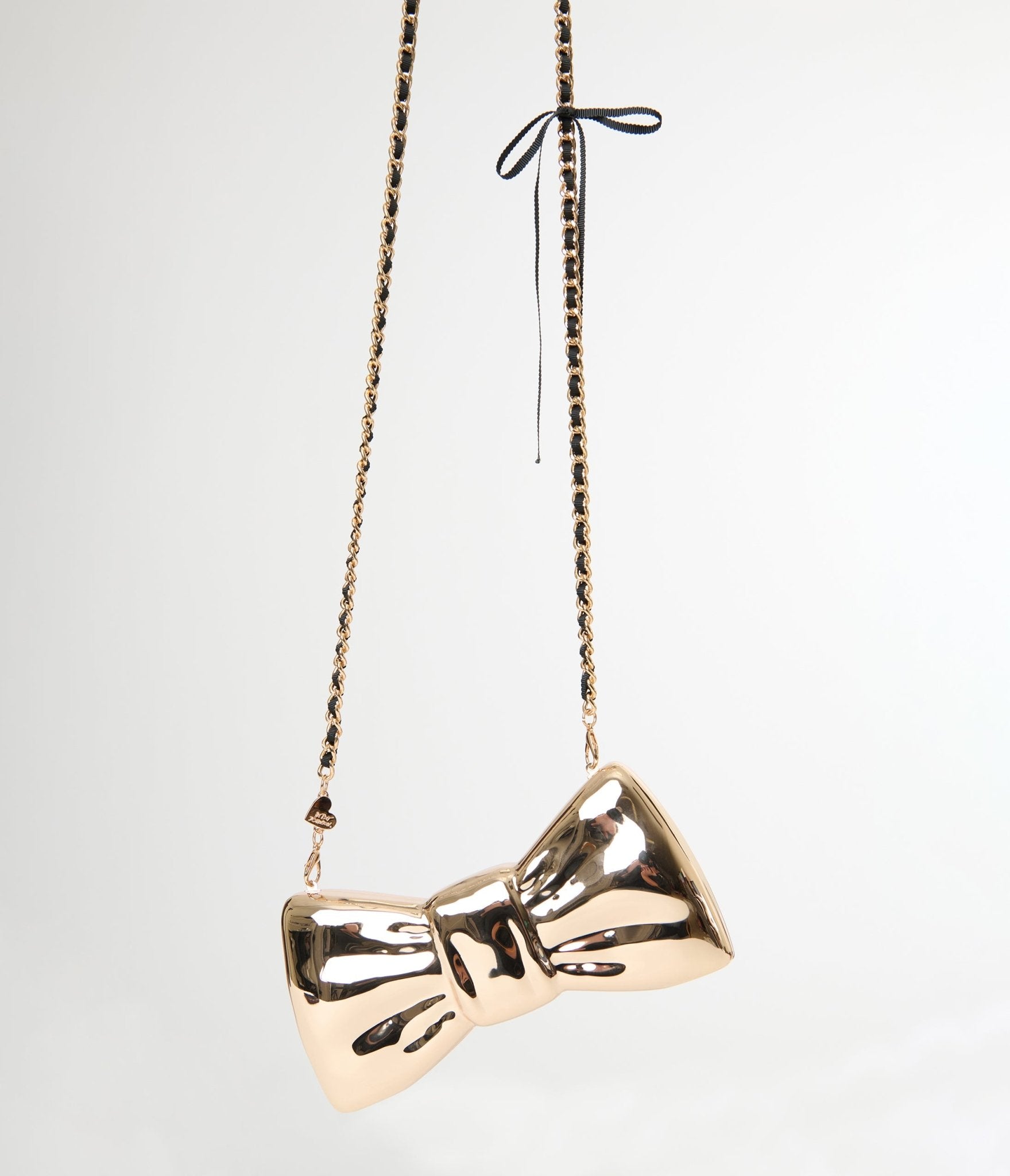 Betsey Johnson Rose Gold Bow Clutch