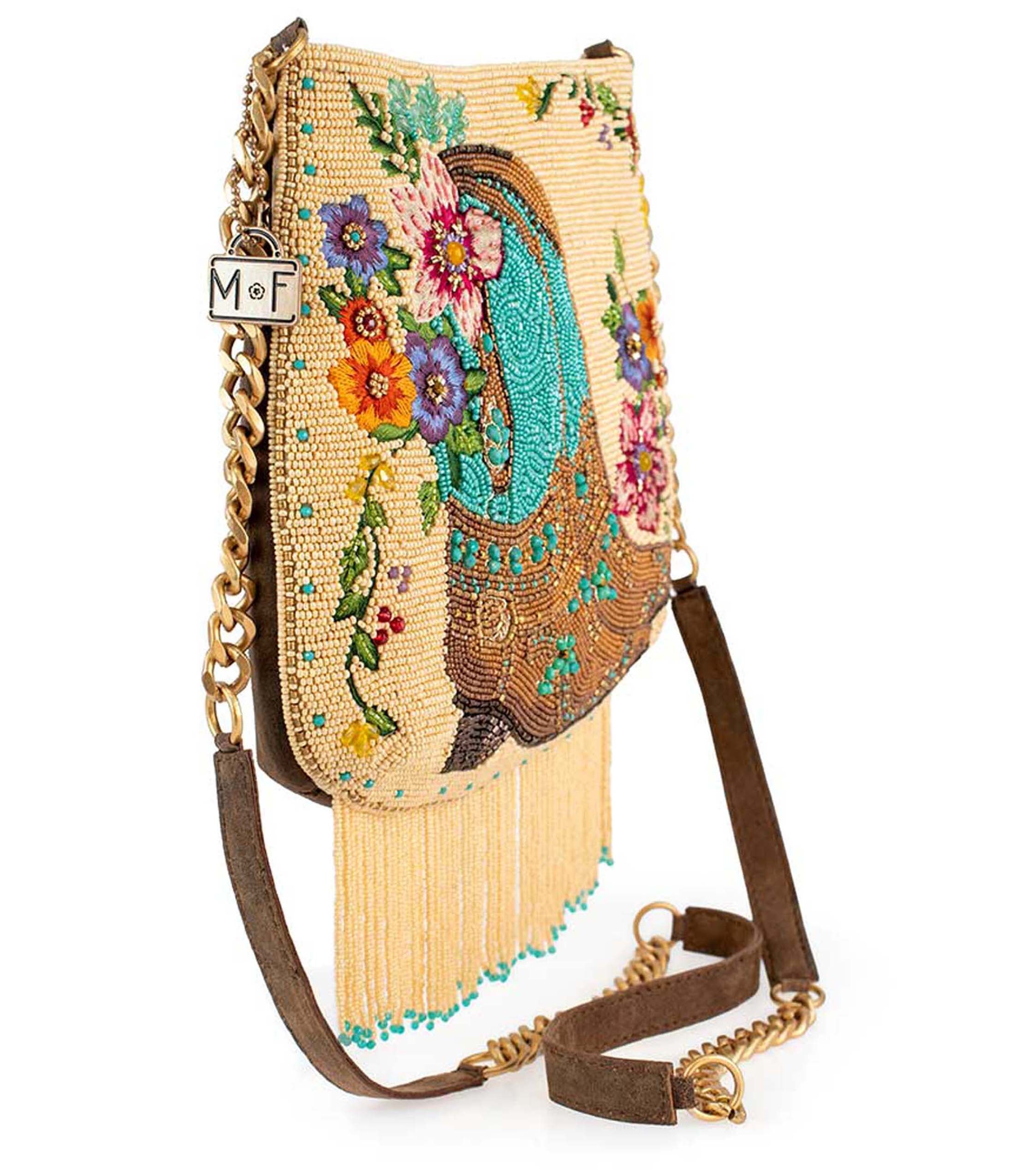 Mary Frances Line Dance Crossbody Handbag