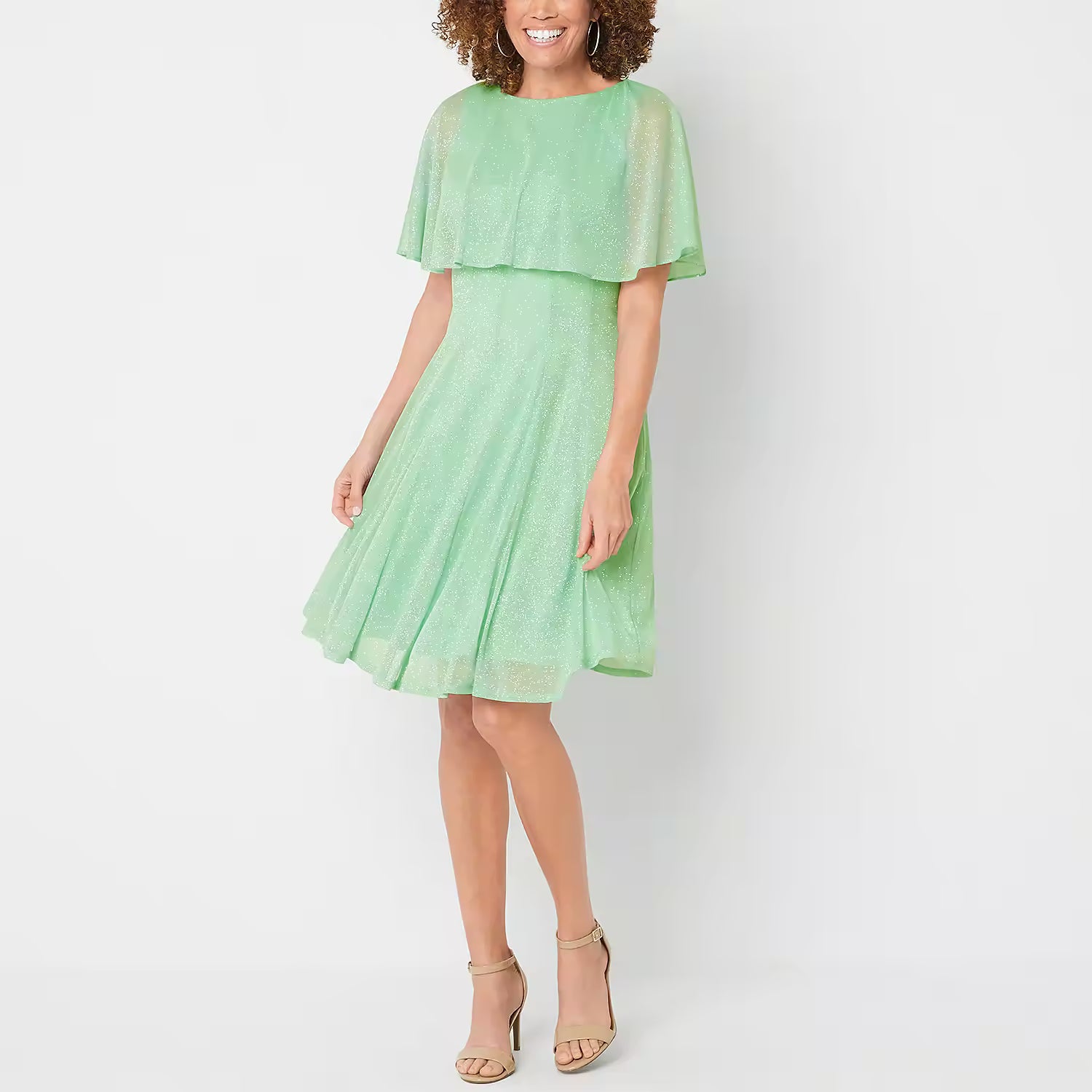 Danny & Nicole Women's Short Sleeve Fit + Flare - SAGE 14