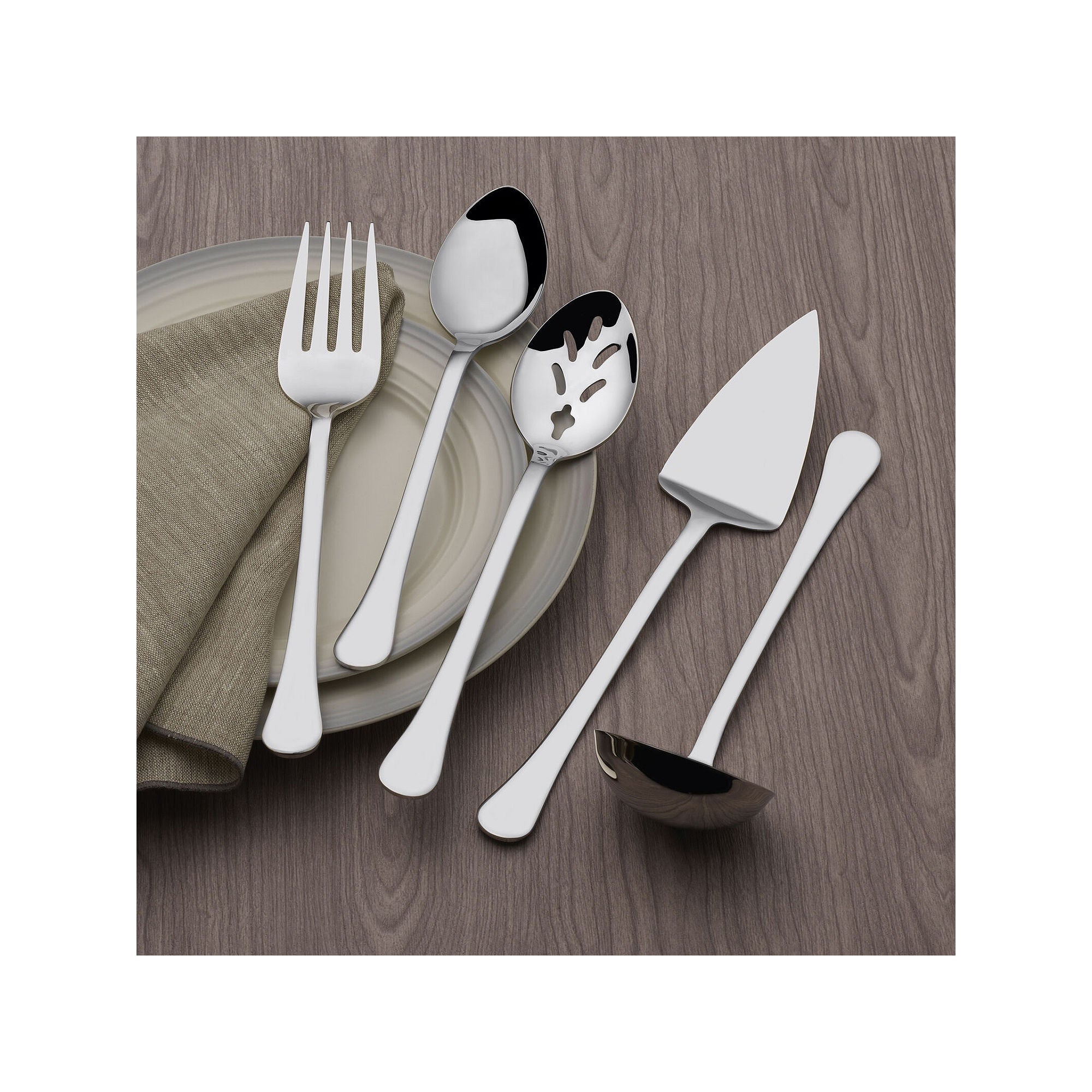 Pfaltzgraff Cora 5-Pc. Hostess Set - STAINLESS STEEL ONE SIZE