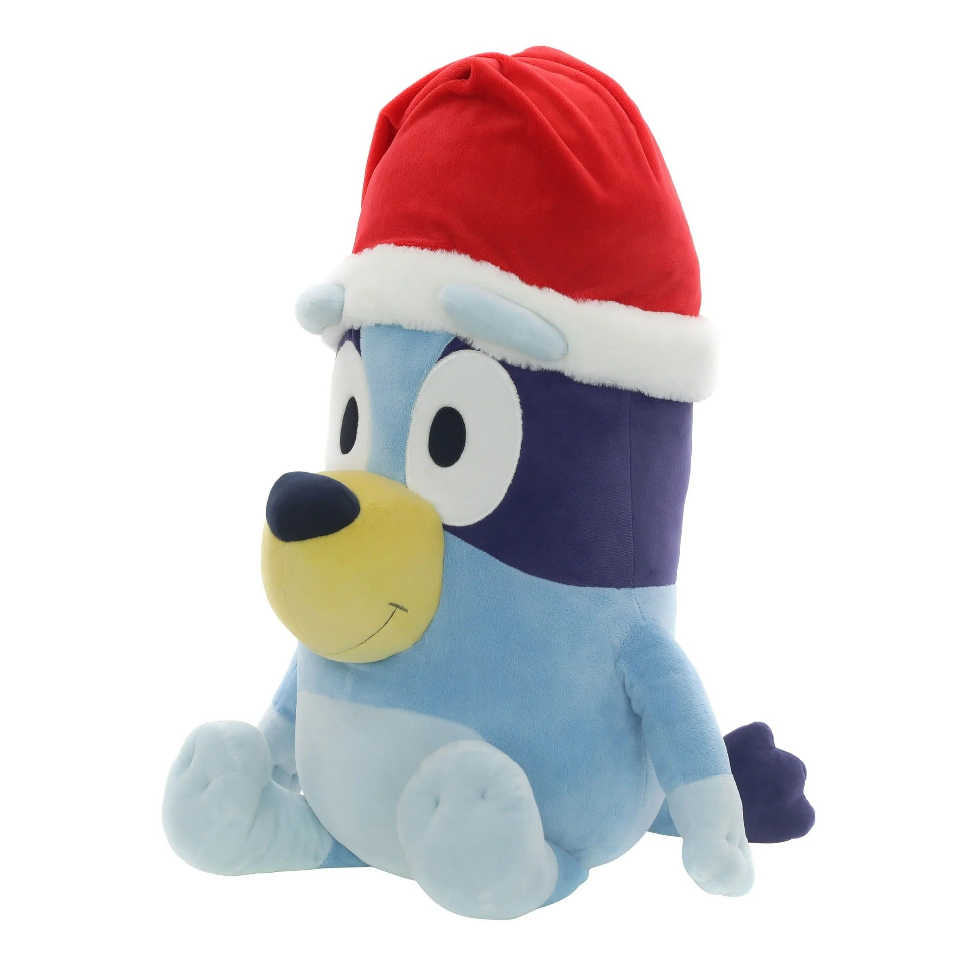 Dandee International LLC Bluey 2ft Jumbo Plush with Santa Hat, Blue - Ages 3 and up