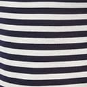 Unique Vintage Navy Blue Stripe Scoop Neck Bodysuit