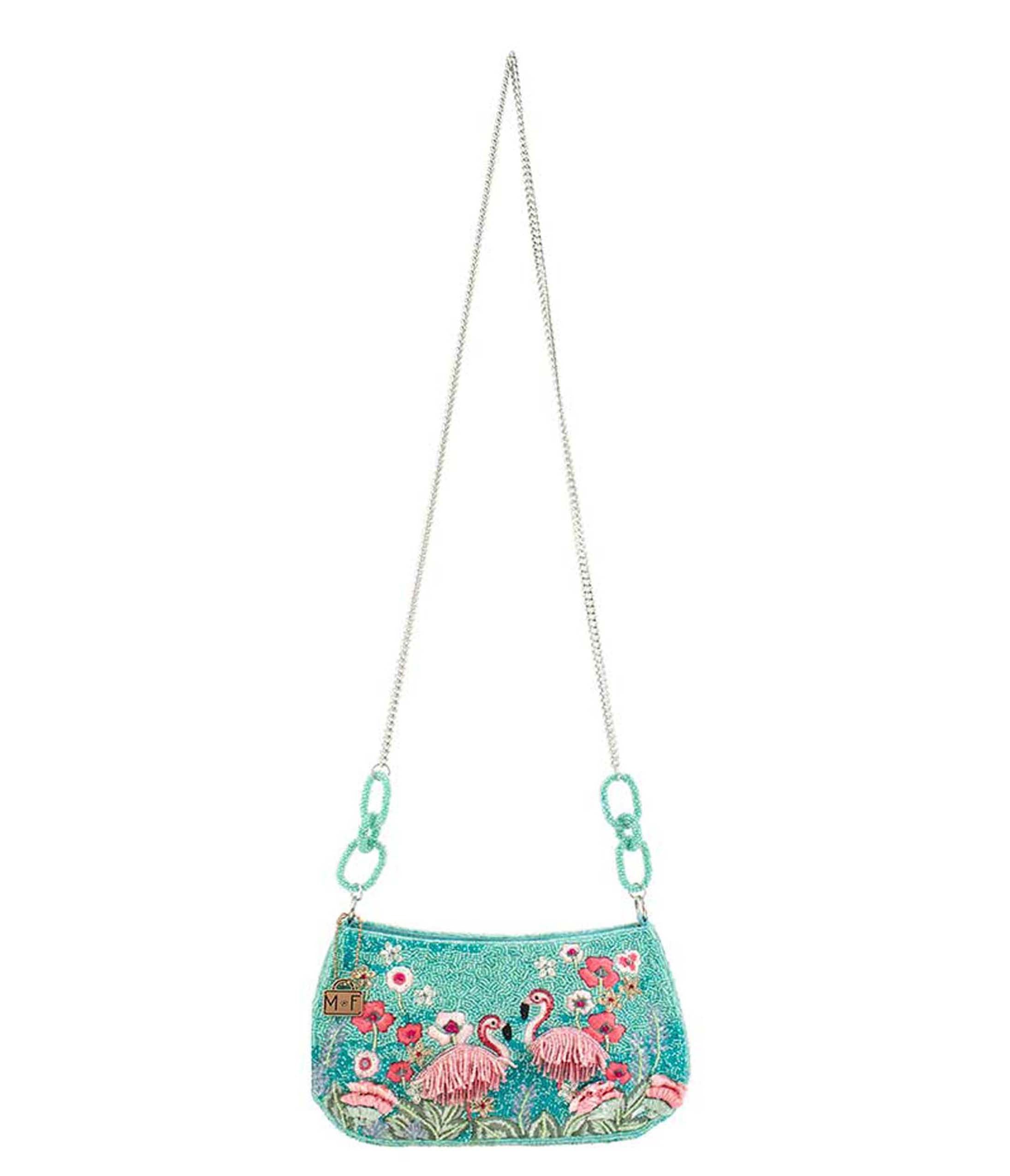 Mary Frances Flirty Flamingos Crossbody Bag