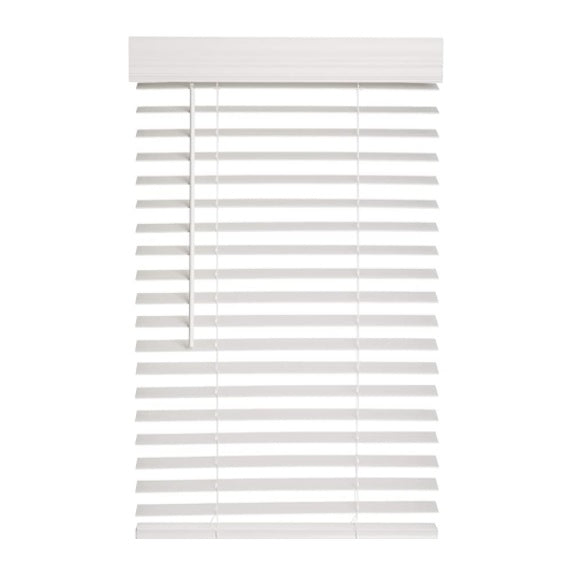 Lotus & Windoware FCX5936WH 2 Faux Wood Blinds, 59 x 36, White