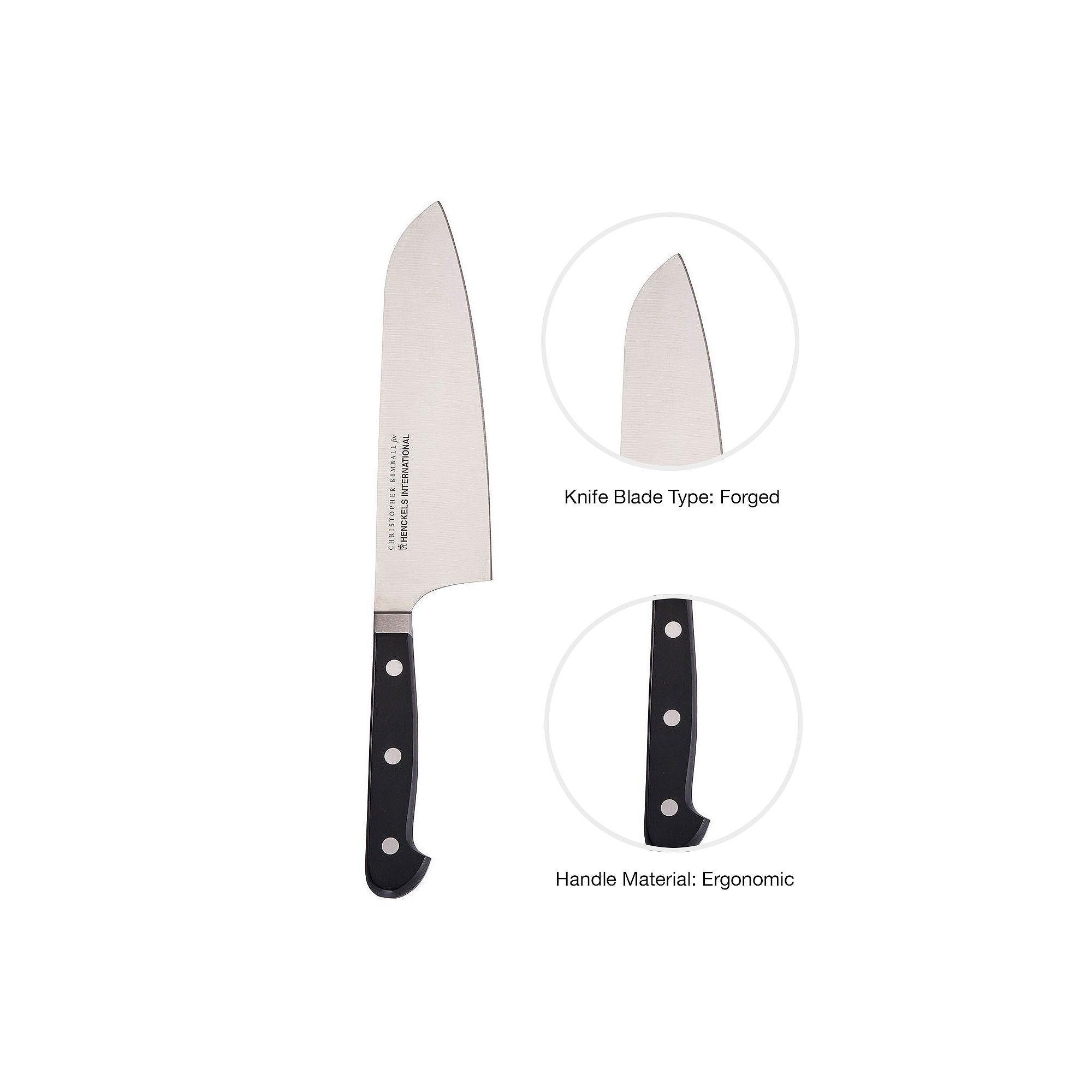 Henckels International Classic Christopher Kimball 7 Cook's Chefs Knife - BLACK ONE SIZE