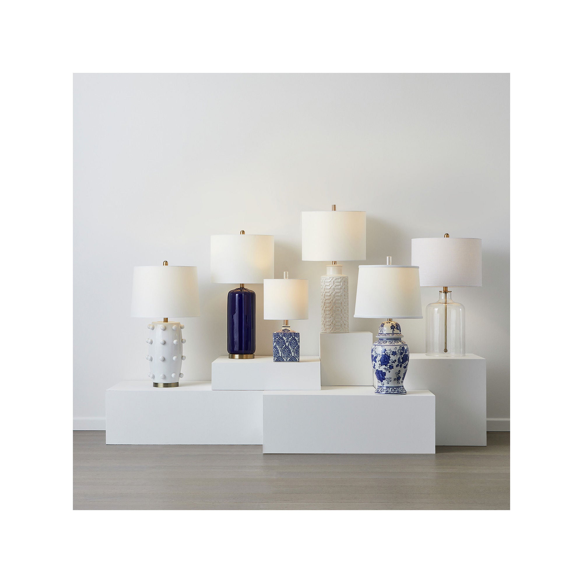 Collective Design By Stylecraft Glass With Gold Metal Rod Table Lamp TL332573JCDS - CLEAR GLASS ONE SIZE