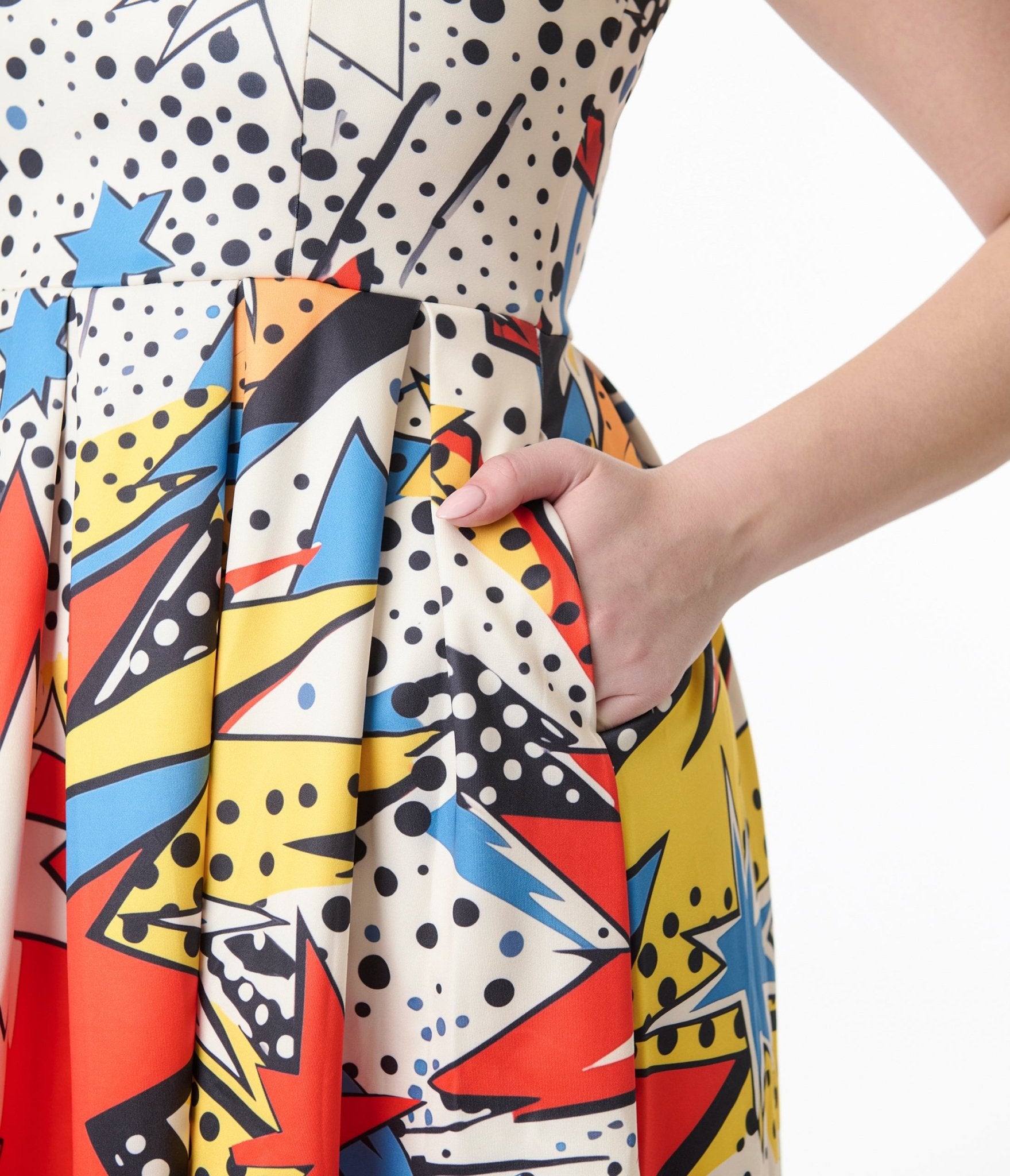 Dolly & Dotty 1950s Pop Art Explosion Amanda Swing Dress