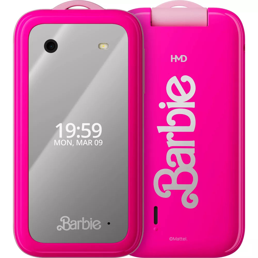 HMD TA-1420 Barbie 2.8'' 4G LTE 512MB RAM 4GB Storage 1.3 GHz Processor Speed Unlocked GSM Cellphone, Pink